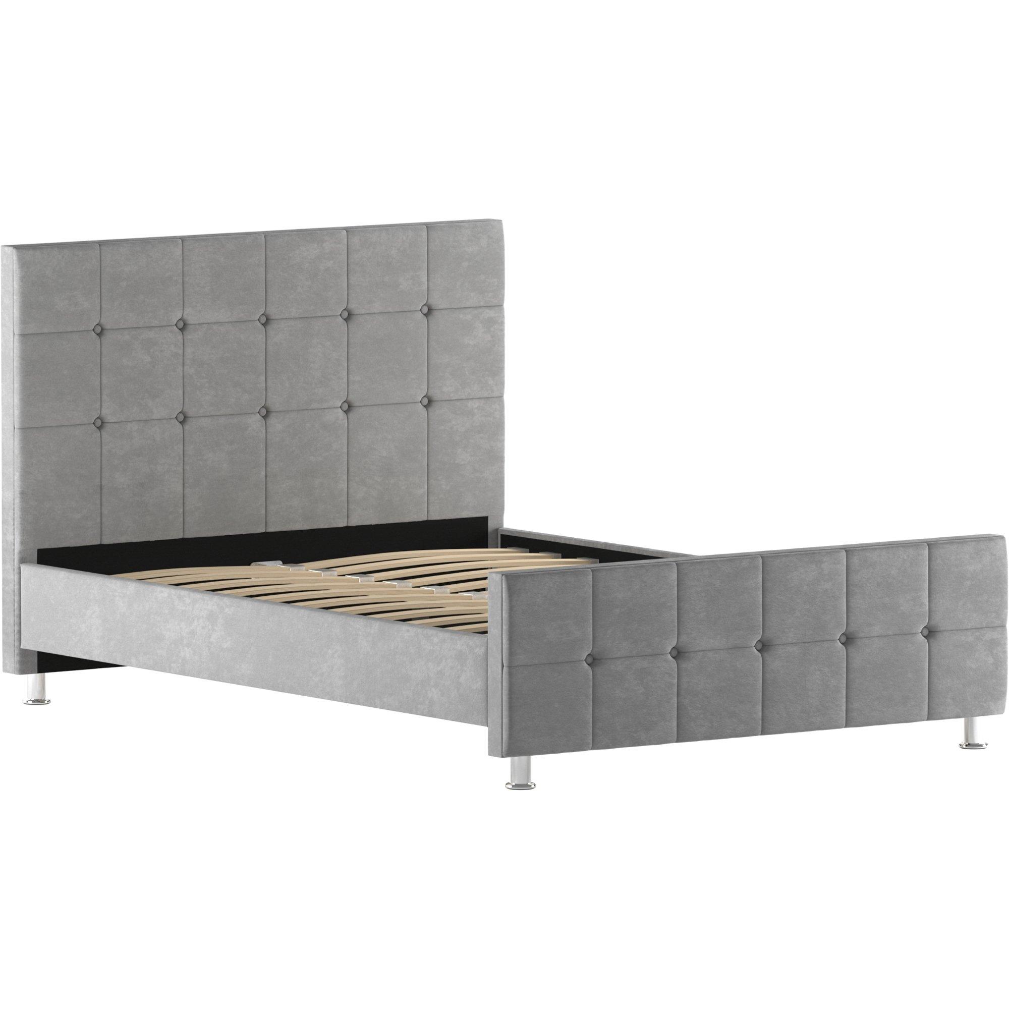 Light Grey Velv - Lassic - Vida Designs Valentina Double Bed UKFR - 9