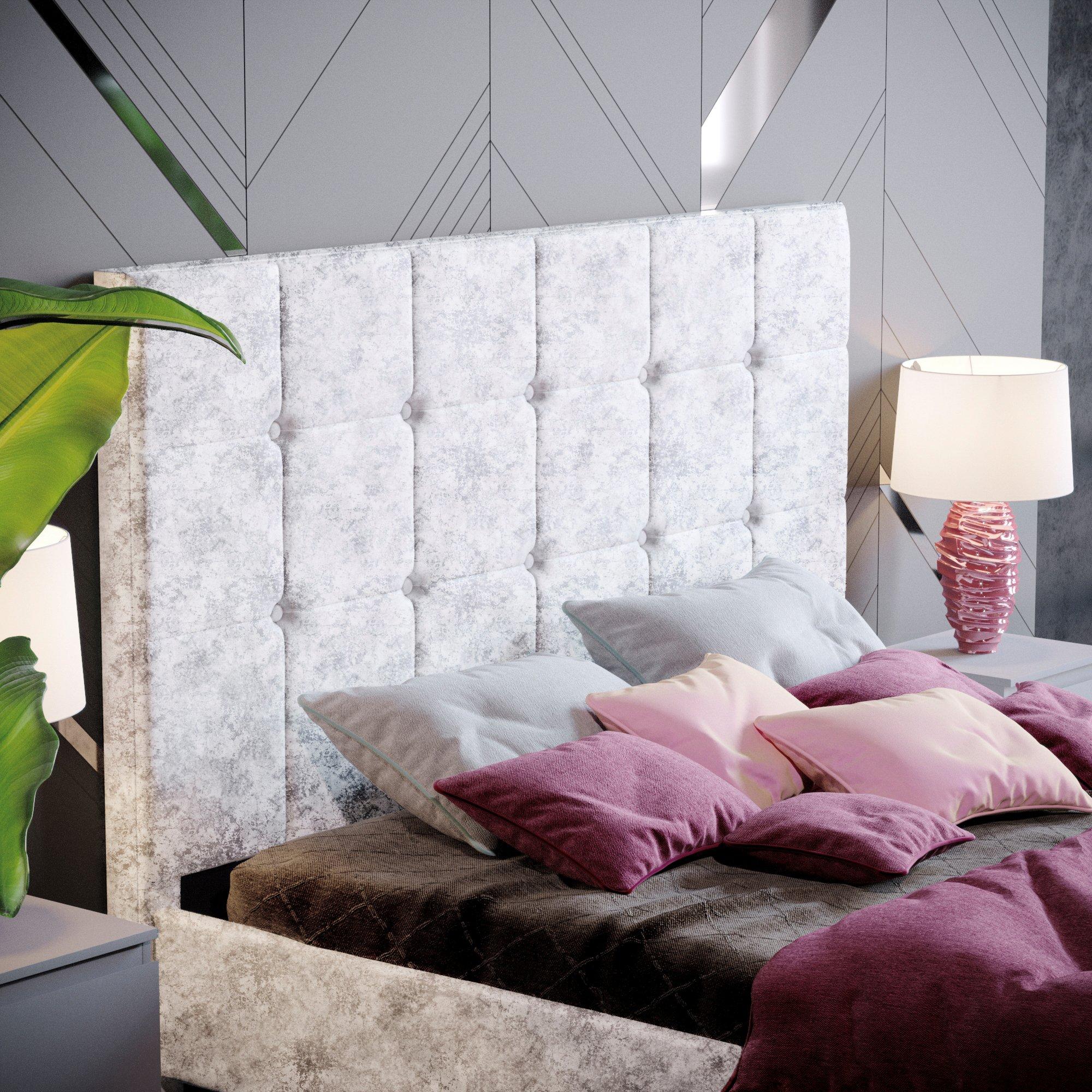 Silver Crushed - Lassic - Vida Designs Valentina Double Bed UKFR - 4