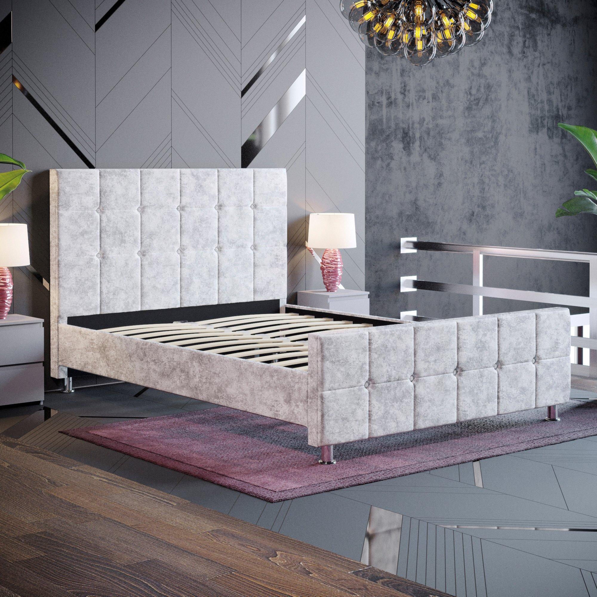 Silver Crushed - Lassic - Vida Designs Valentina Double Bed UKFR - 8
