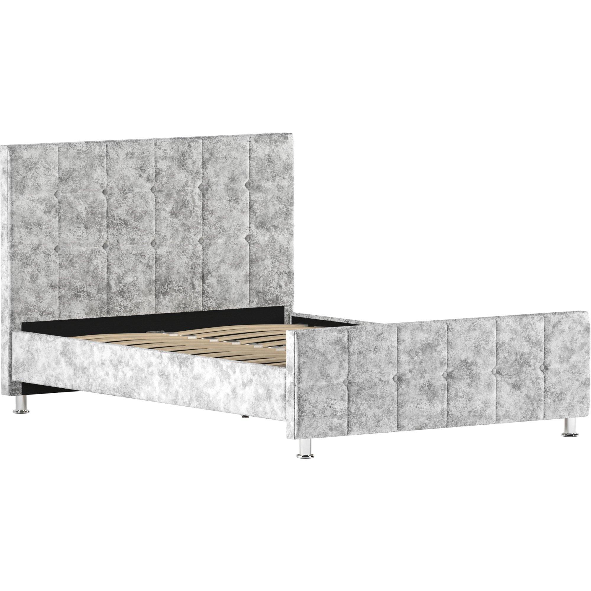 Silver Crushed - Lassic - Vida Designs Valentina Double Bed UKFR - 9