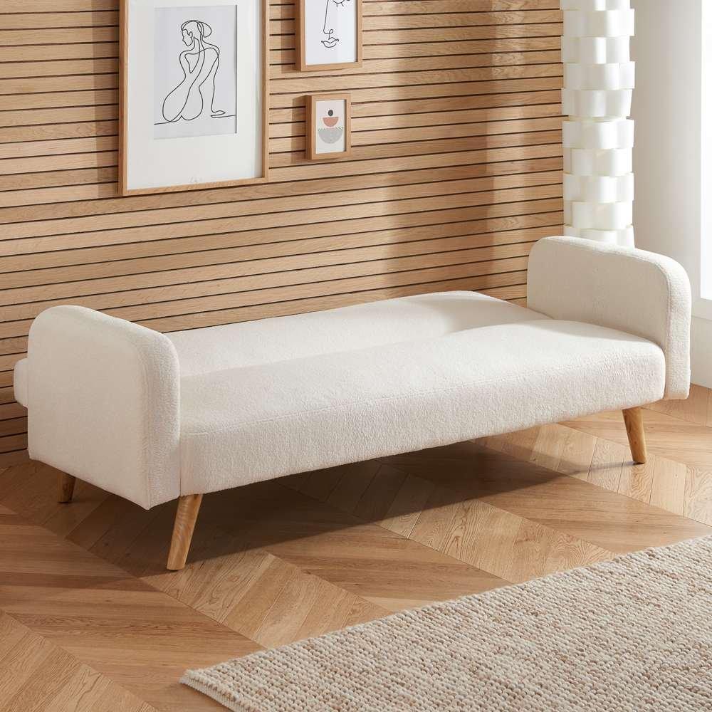 White - Birlea - Micah Sofa Bed Boucle - 4