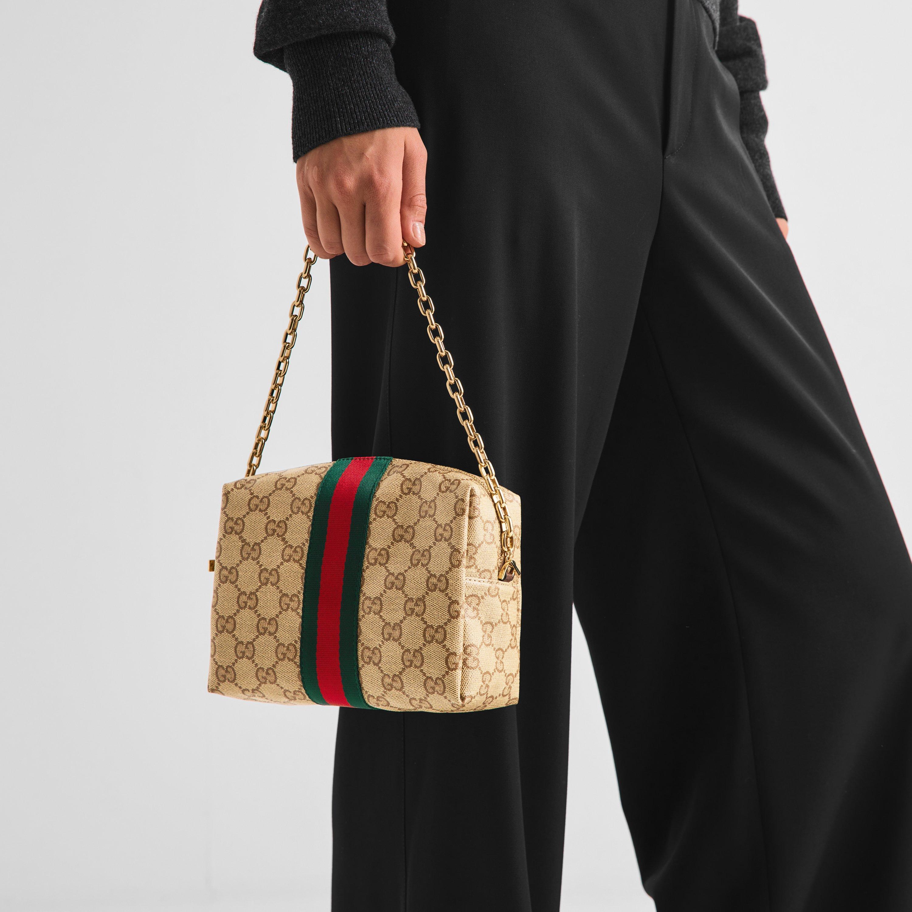 Vintage Sand - Gucci - Women's Essence Leather Camera Bag - 3