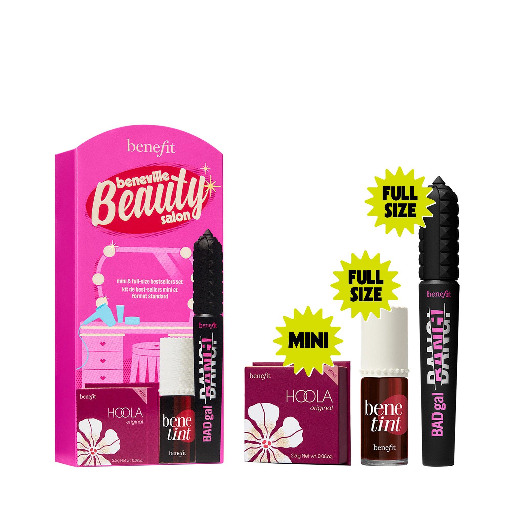 Multi - Benefit - Beneville Beauty Salon (worth £68.50) BADgal BANG! Mascara Benetint & Hoola Bronzer Makeup Gift Set - 10