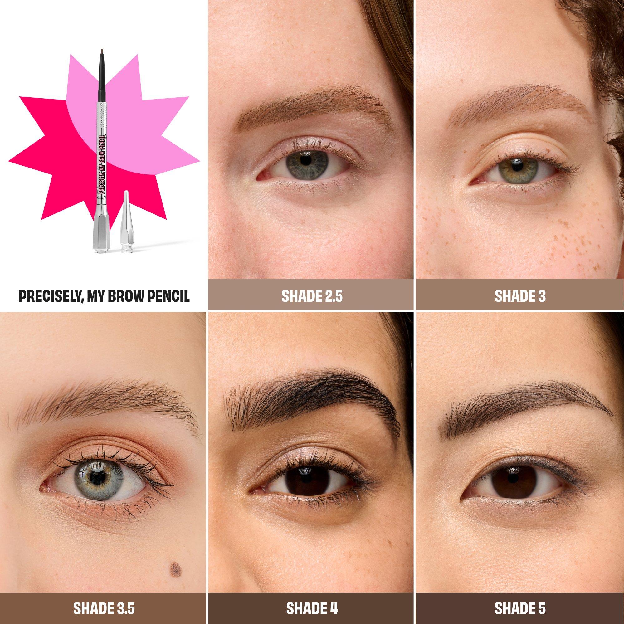 Shade 5 - Benefit - The Brow Booth (worth £67) Shade 5 Precisely My Brow Pencil Wax & 24 Hour Brow Gel Set - 5