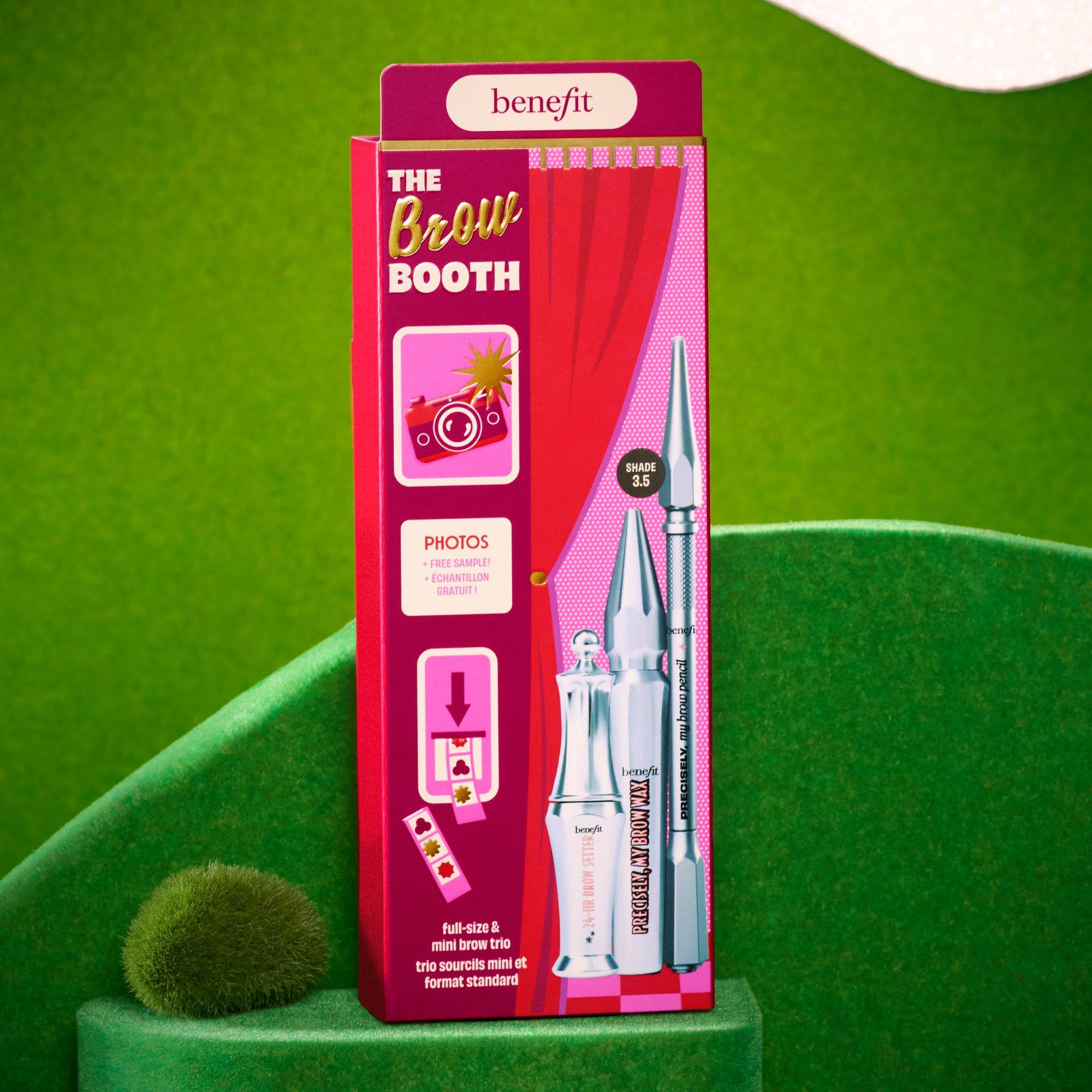 Shade 3 - Benefit - The Brow Booth (worth £67) Shade 3 Precisely My Brow Pencil Wax & 24 Hour Brow Gel Set - 12