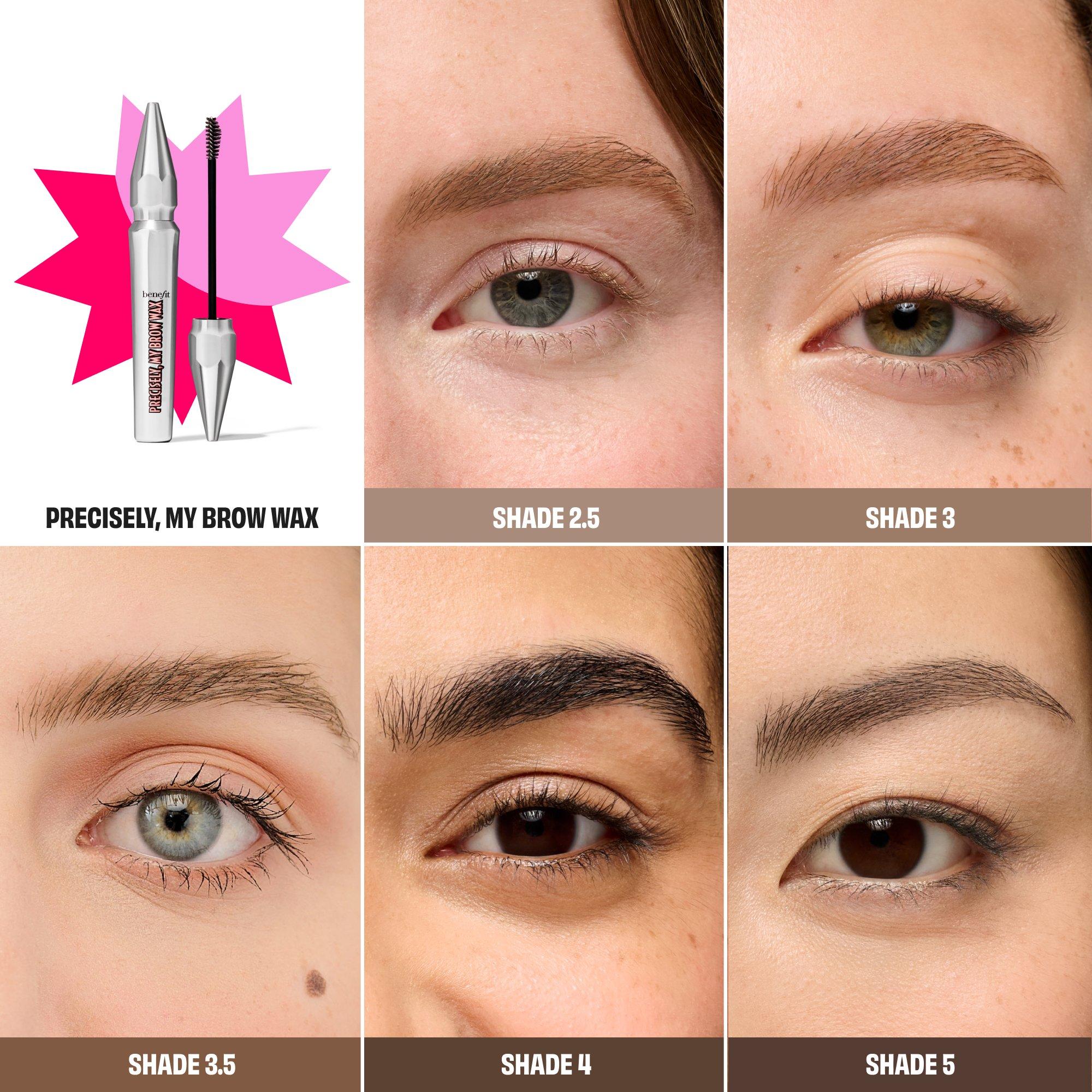 Shade 3 - Benefit - The Brow Booth (worth £67) Shade 3 Precisely My Brow Pencil Wax & 24 Hour Brow Gel Set - 7