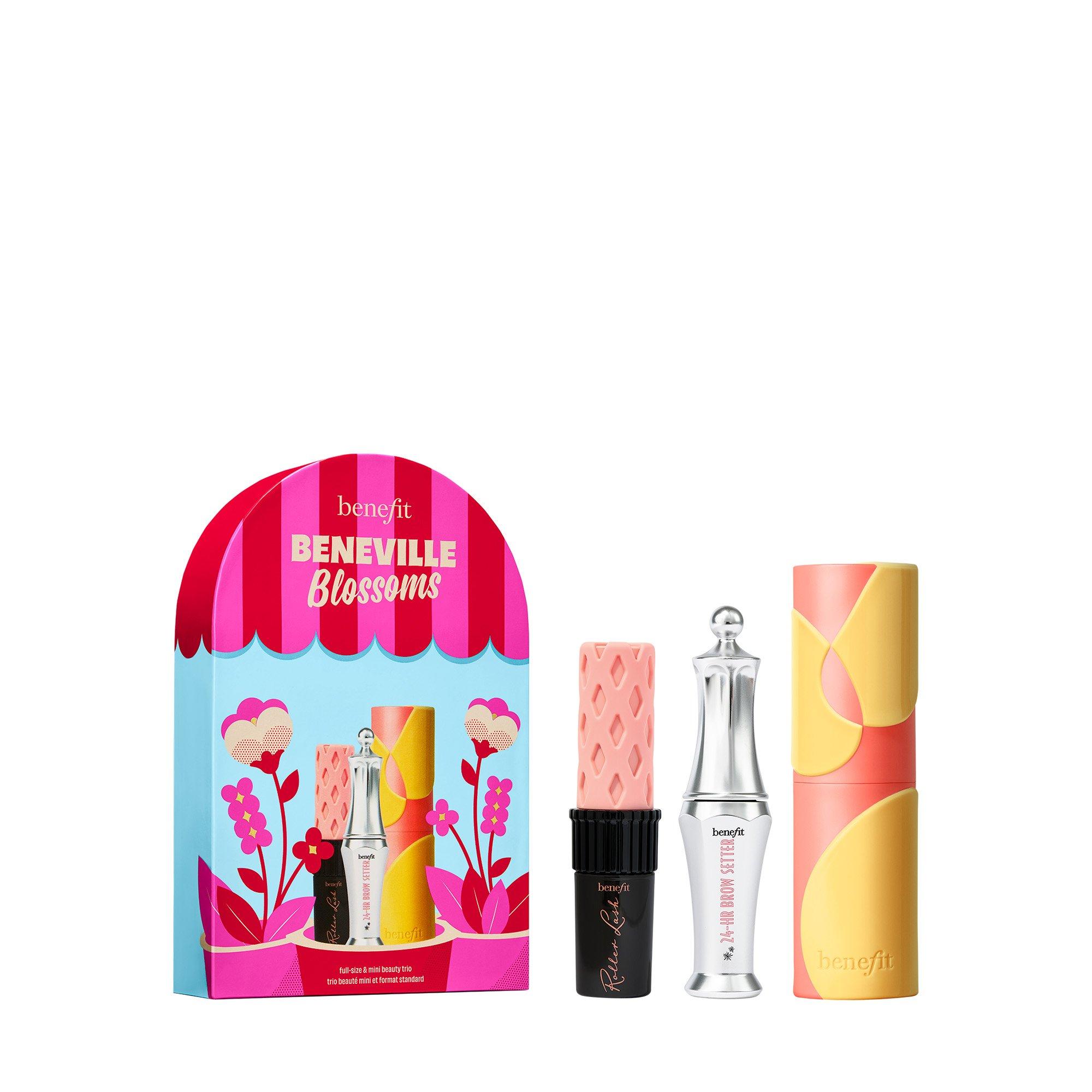 Multi - Benefit - Beneville Blossoms (worth £59) Juice Stick Gel Blush Roller Lash Mascara & Brow Gel Trio Gift Set - 1