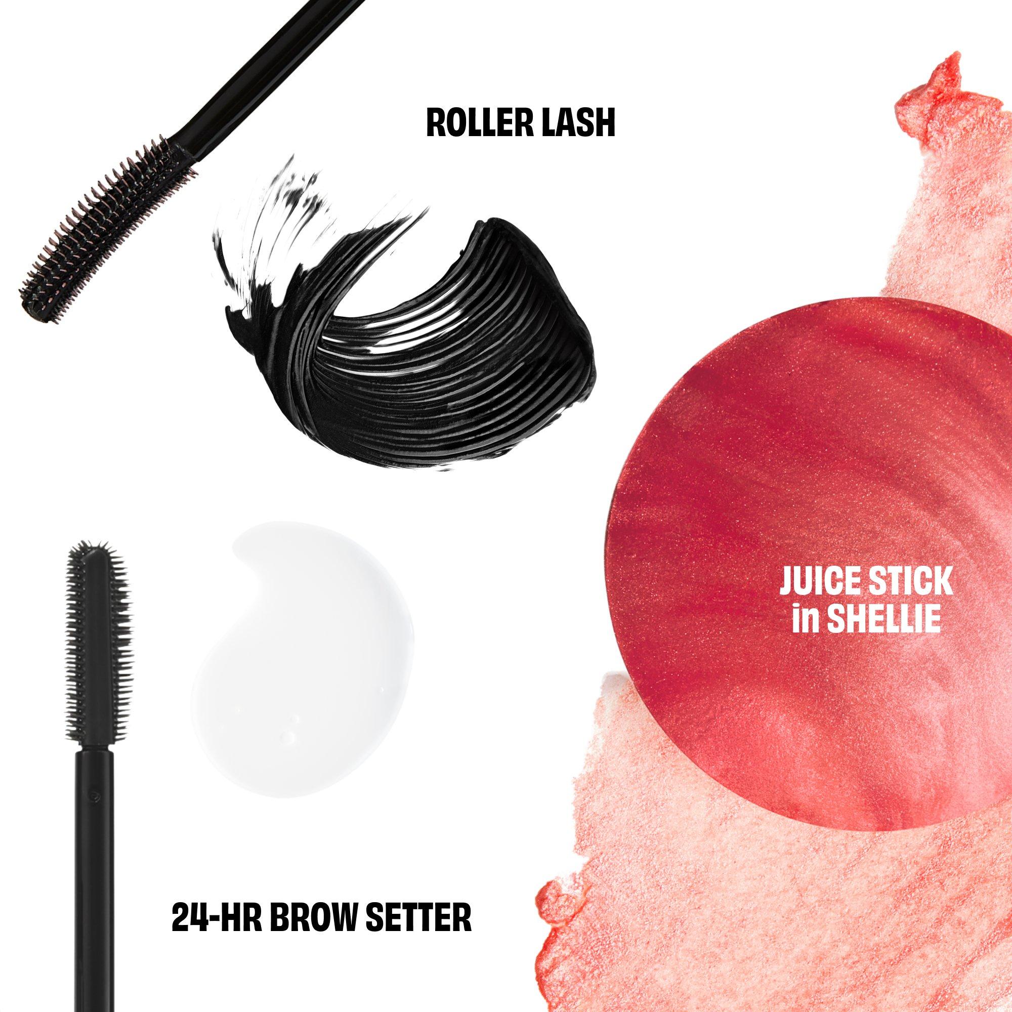 Multi - Benefit - Beneville Blossoms (worth £59) Juice Stick Gel Blush Roller Lash Mascara & Brow Gel Trio Gift Set - 2