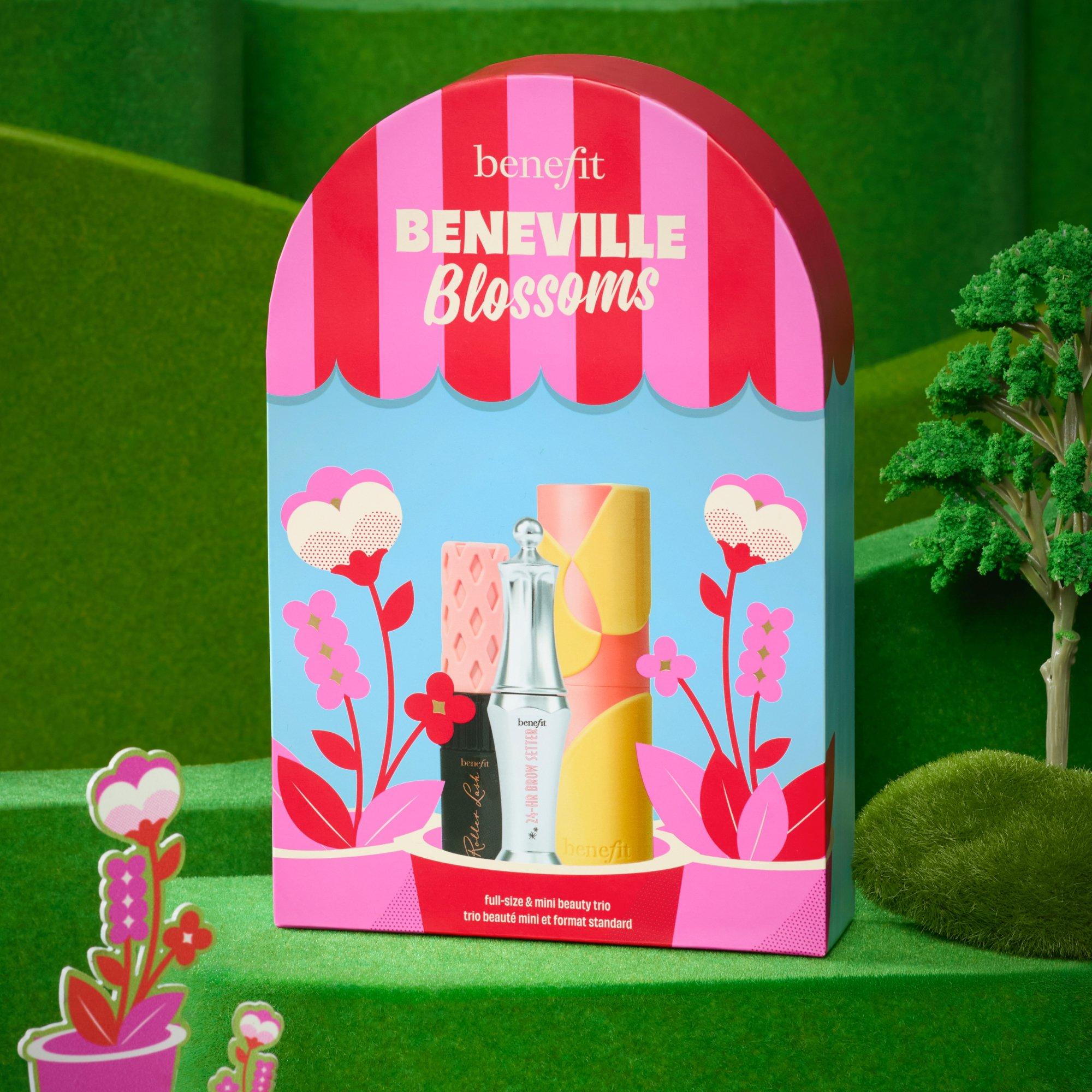 Multi - Benefit - Beneville Blossoms (worth £59) Juice Stick Gel Blush Roller Lash Mascara & Brow Gel Trio Gift Set - 11