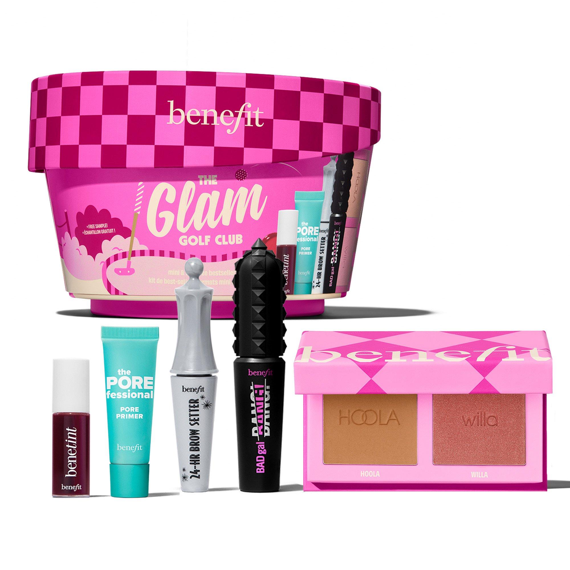 Multi - Benefit - The Glam Golf Club (worth £68) Full Face Makeup Kit BADgal Bang! Hoola & Benetint Gift Set - 1