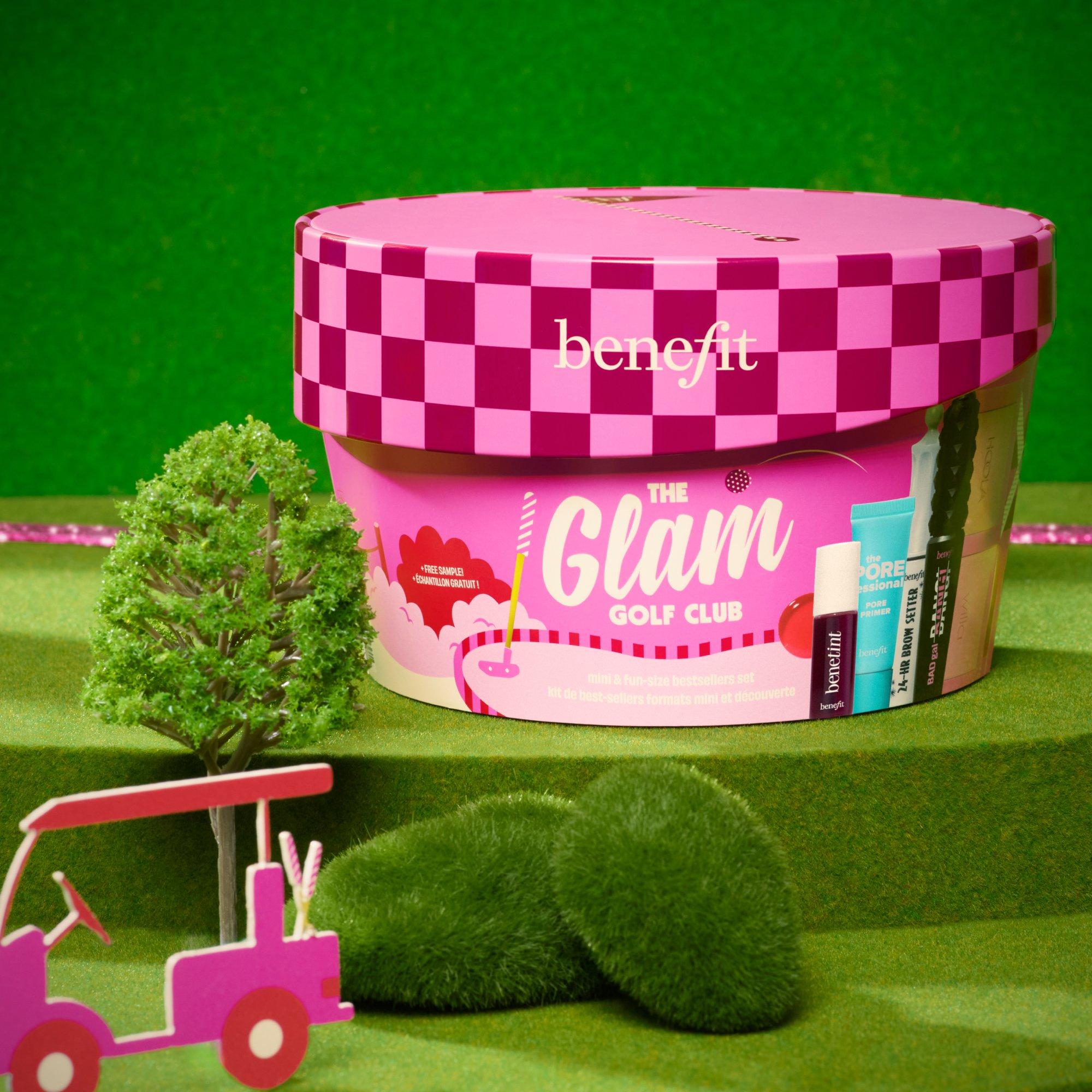 Multi - Benefit - The Glam Golf Club (worth £68) Full Face Makeup Kit BADgal Bang! Hoola & Benetint Gift Set - 12