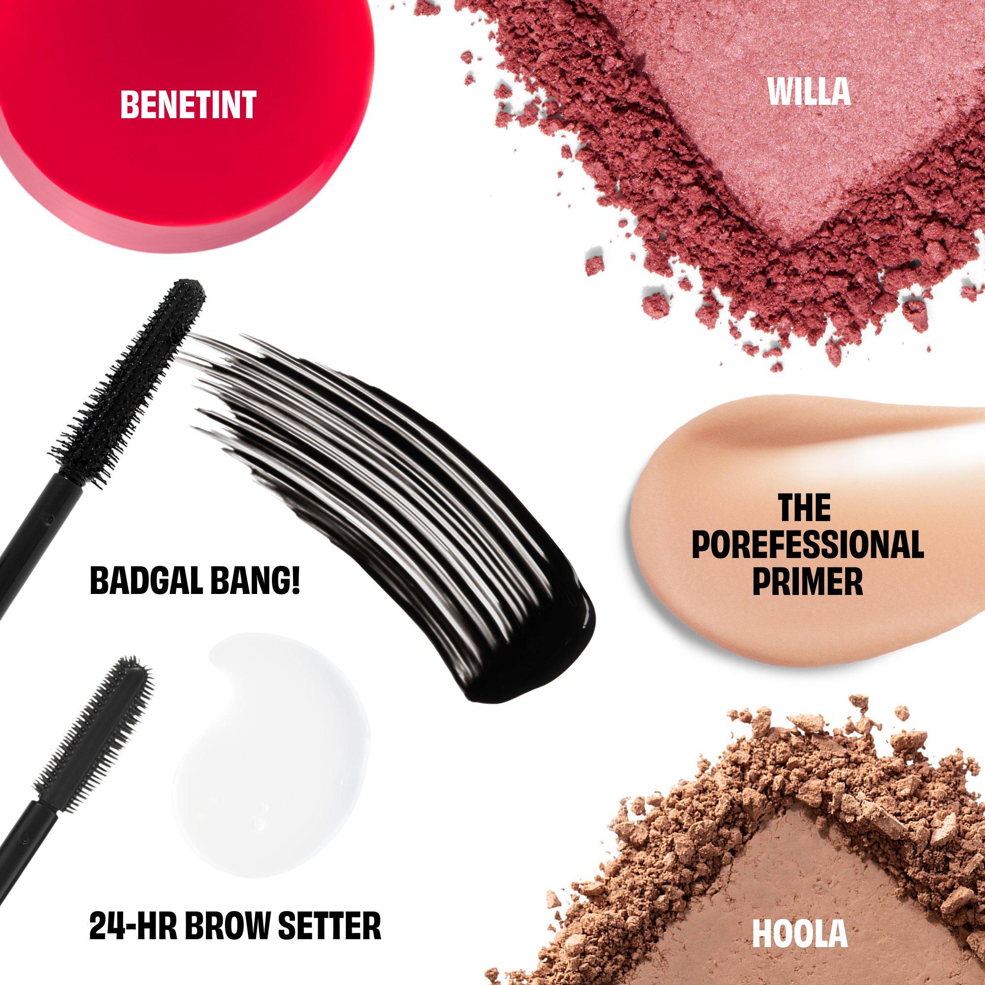 Multi - Benefit - The Glam Golf Club (worth £68) Full Face Makeup Kit BADgal Bang! Hoola & Benetint Gift Set - 3