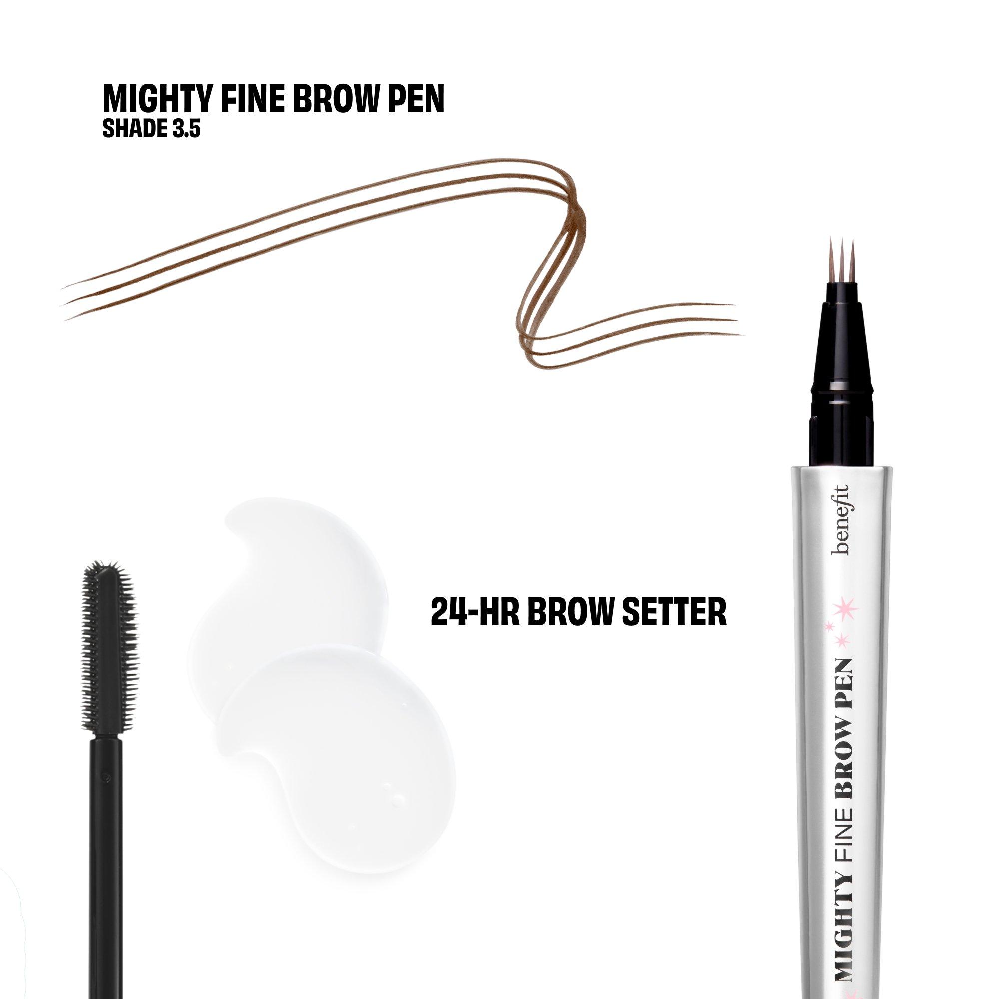 Shade 3.5 - Benefit - The Great Brow Hall (worth £53) Shade 3.5 Mighty Fine Brow Pen & 24 Hour Brow Setter Duo Gift Set - 2