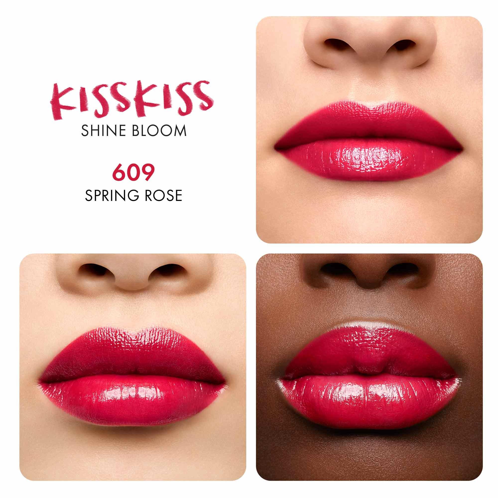 SPRING ROSE 609 - Guerlain - KissKiss Shine Bloom Lipstick - 3
