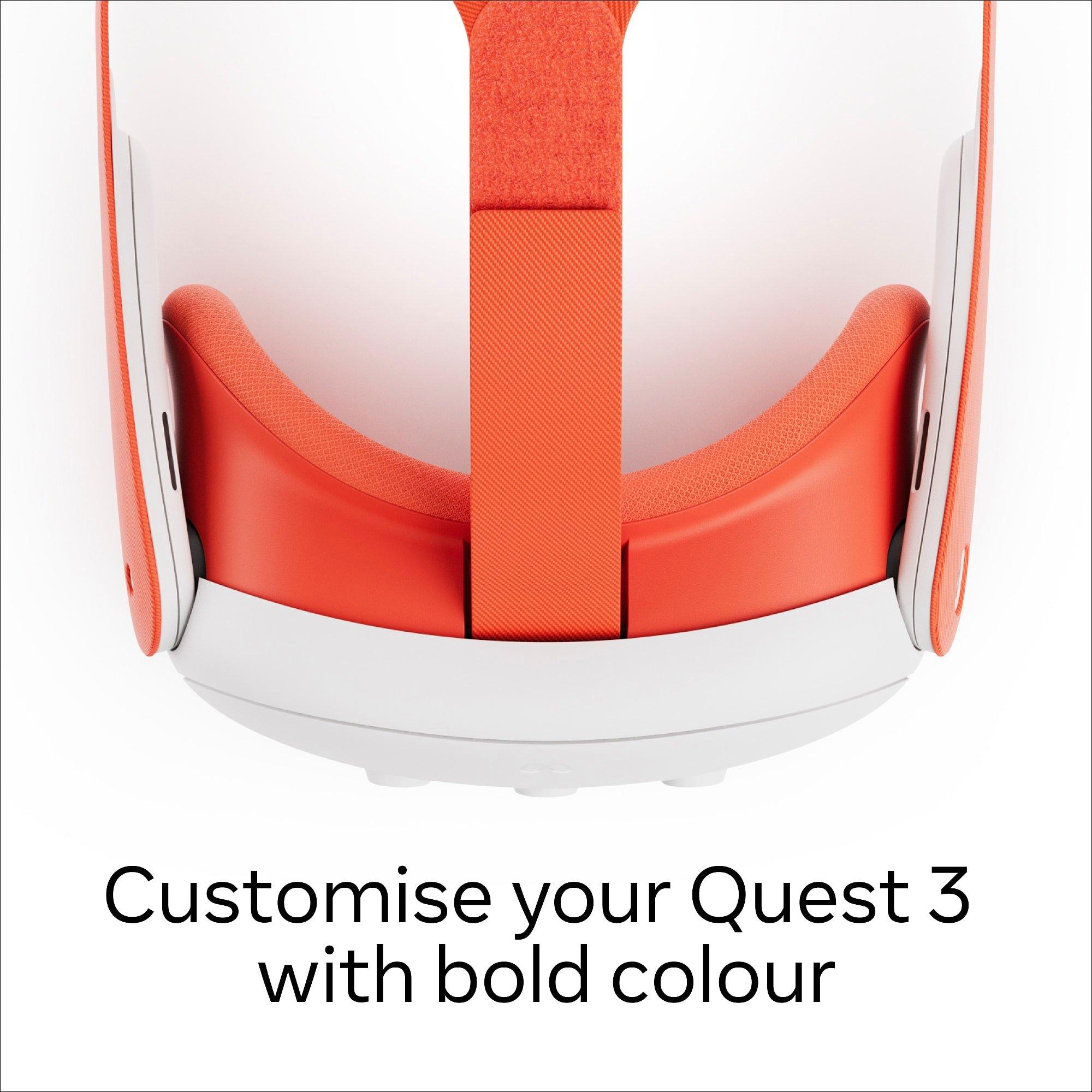 Orange - Meta - Quest 3 Facial Interface & Headstrap - Orange - 6