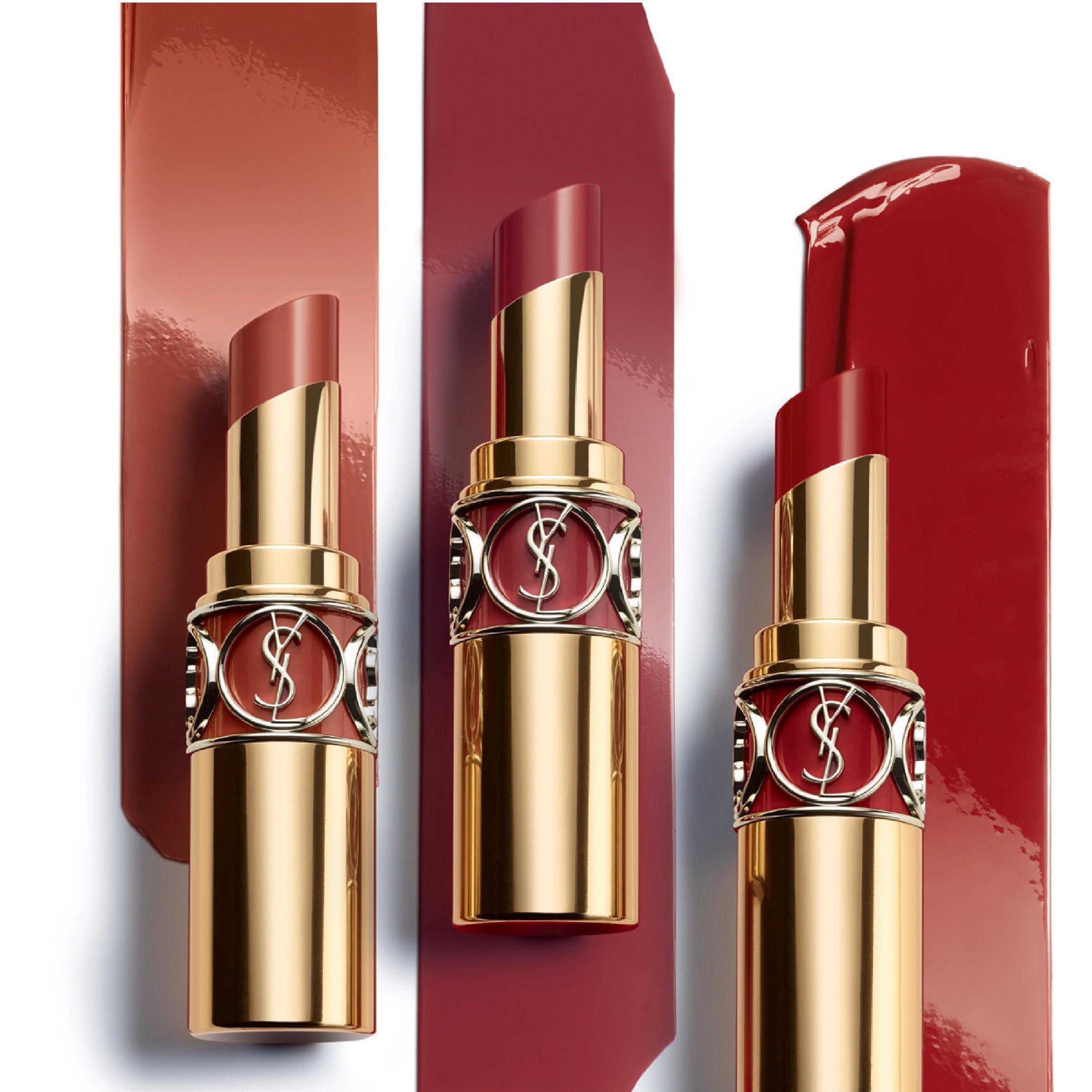 Rouge Mandarin - Yves Saint Laurent - Rouge Volupte Shine Lipstick - 2
