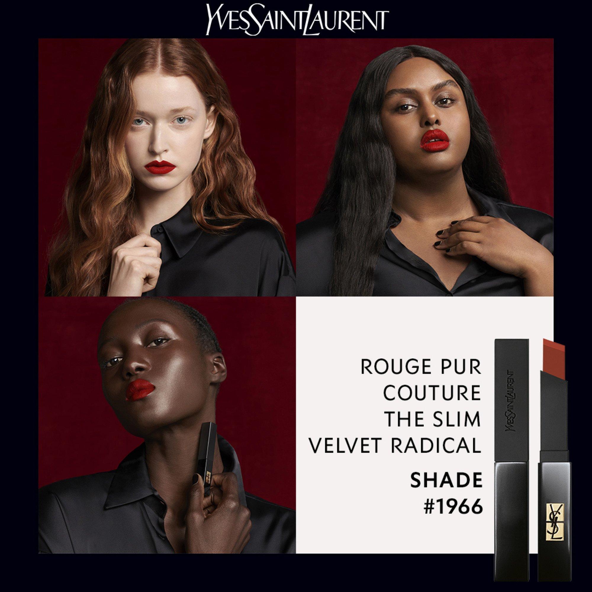 Rouge Libre - Yves Saint Laurent - Rouge Pur Couture The Slim Velvet Radical Lipstick - 3