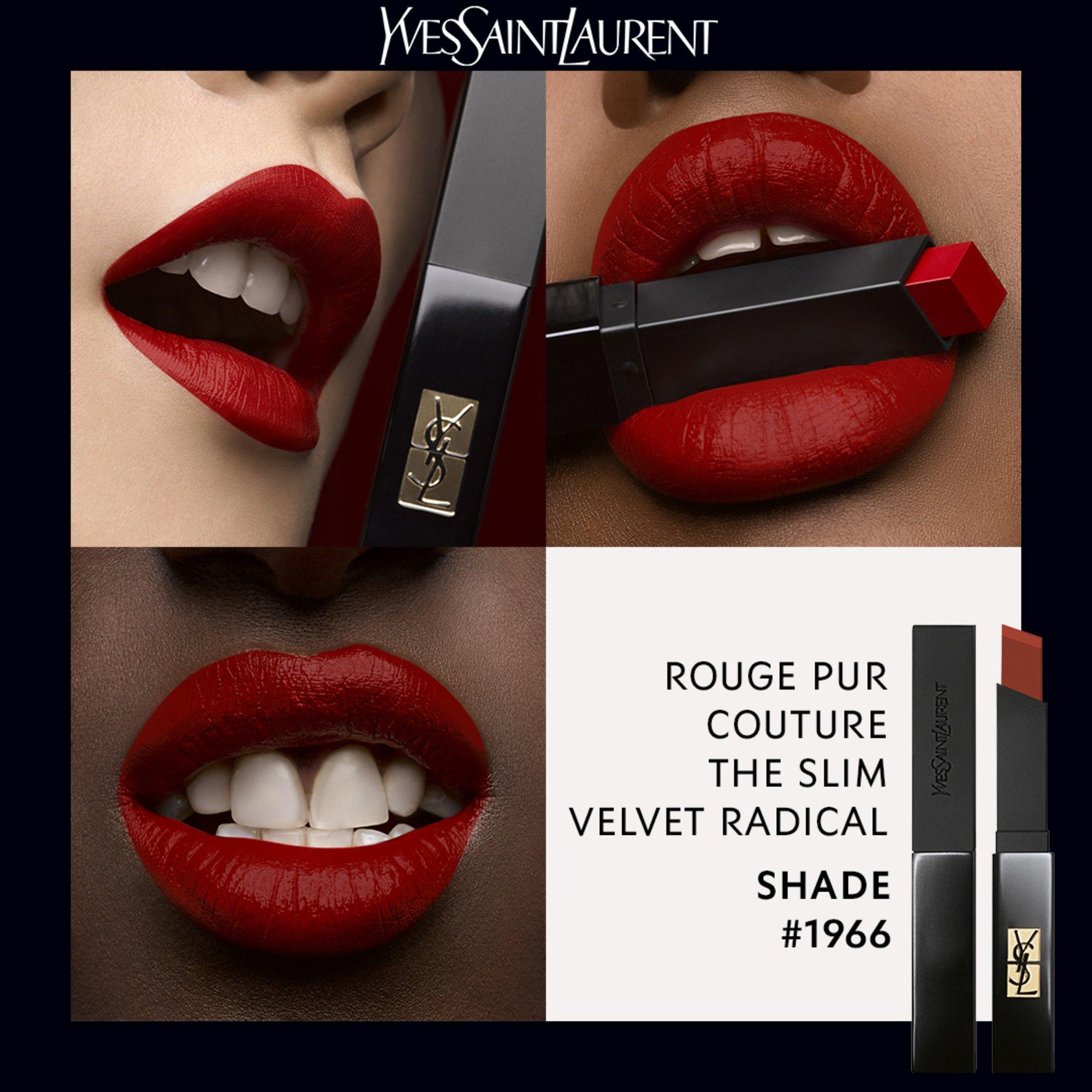 Rouge Libre - Yves Saint Laurent - Rouge Pur Couture The Slim Velvet Radical Lipstick - 4