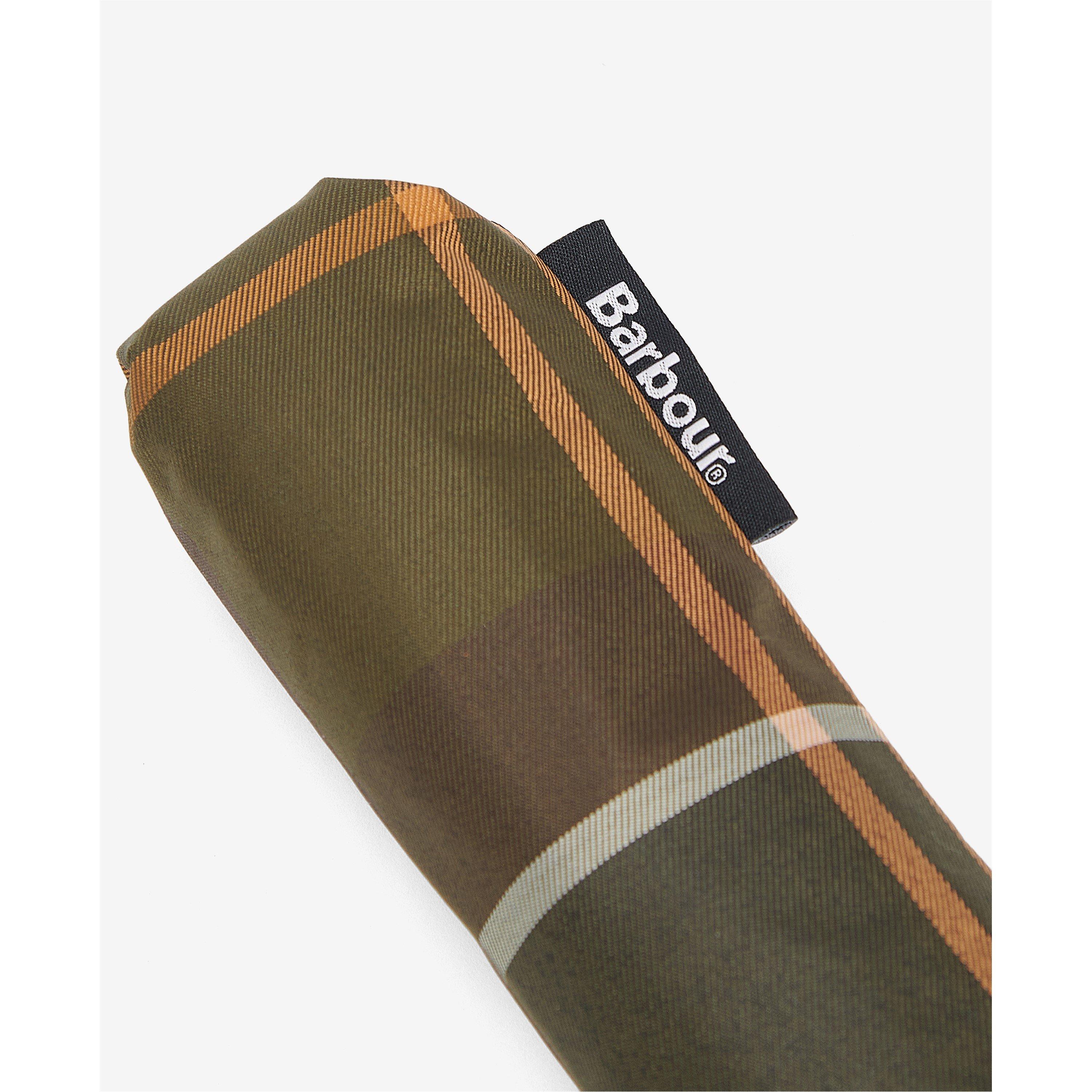 Classic Tartan - Barbour - Tartan Small Umbrella with Wooden Handle - 2