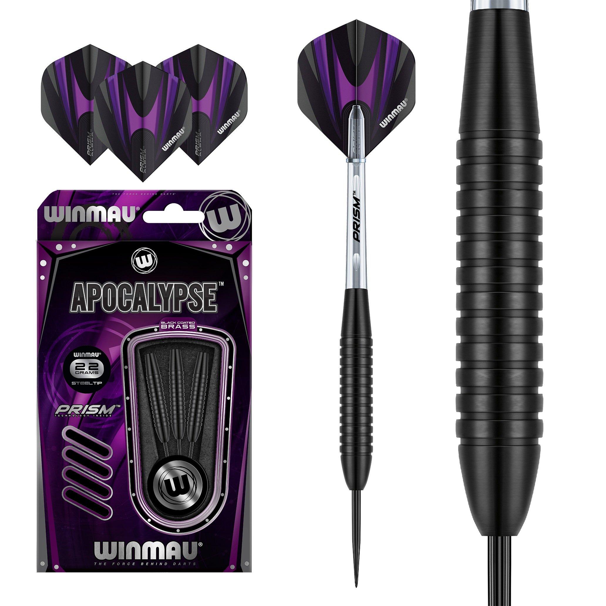 Black - Winmau - Apocalypse Brass Darts - 1