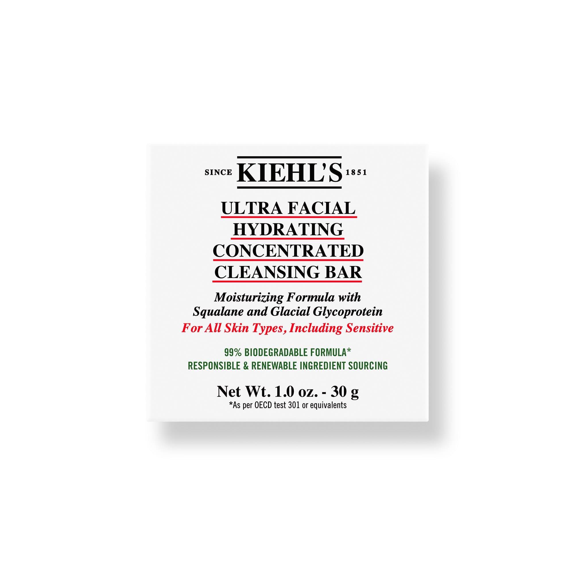 Clear - Kiehls - Ultra Facial Hydrating Concentrated Cleansing Bar - 1