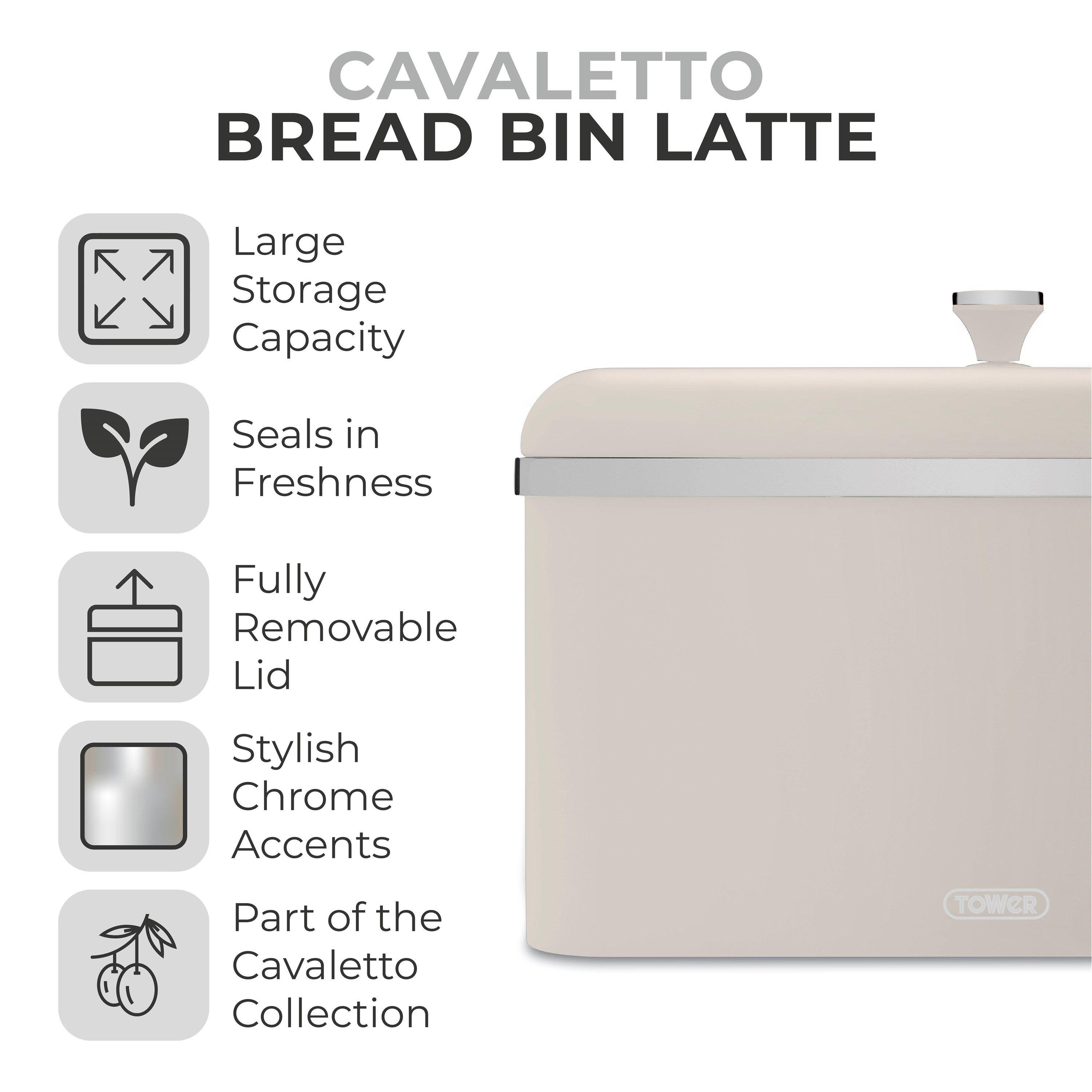 Latte - Tower - Cavaletto Bread Bin Latte - 2