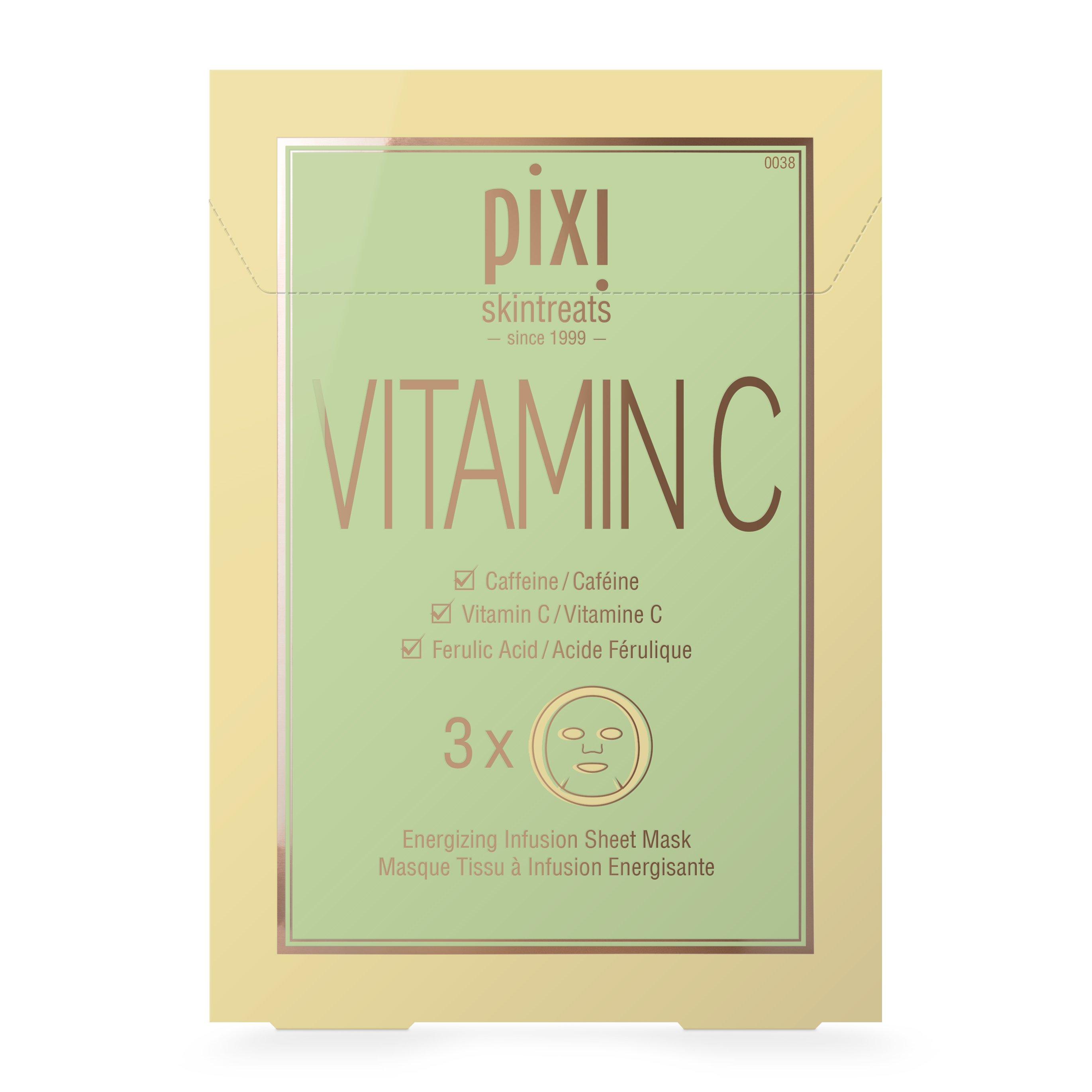 Sheet - Pixi - Brightening & Firming Vitamin-C Sheet Face Mask (x3) - 1