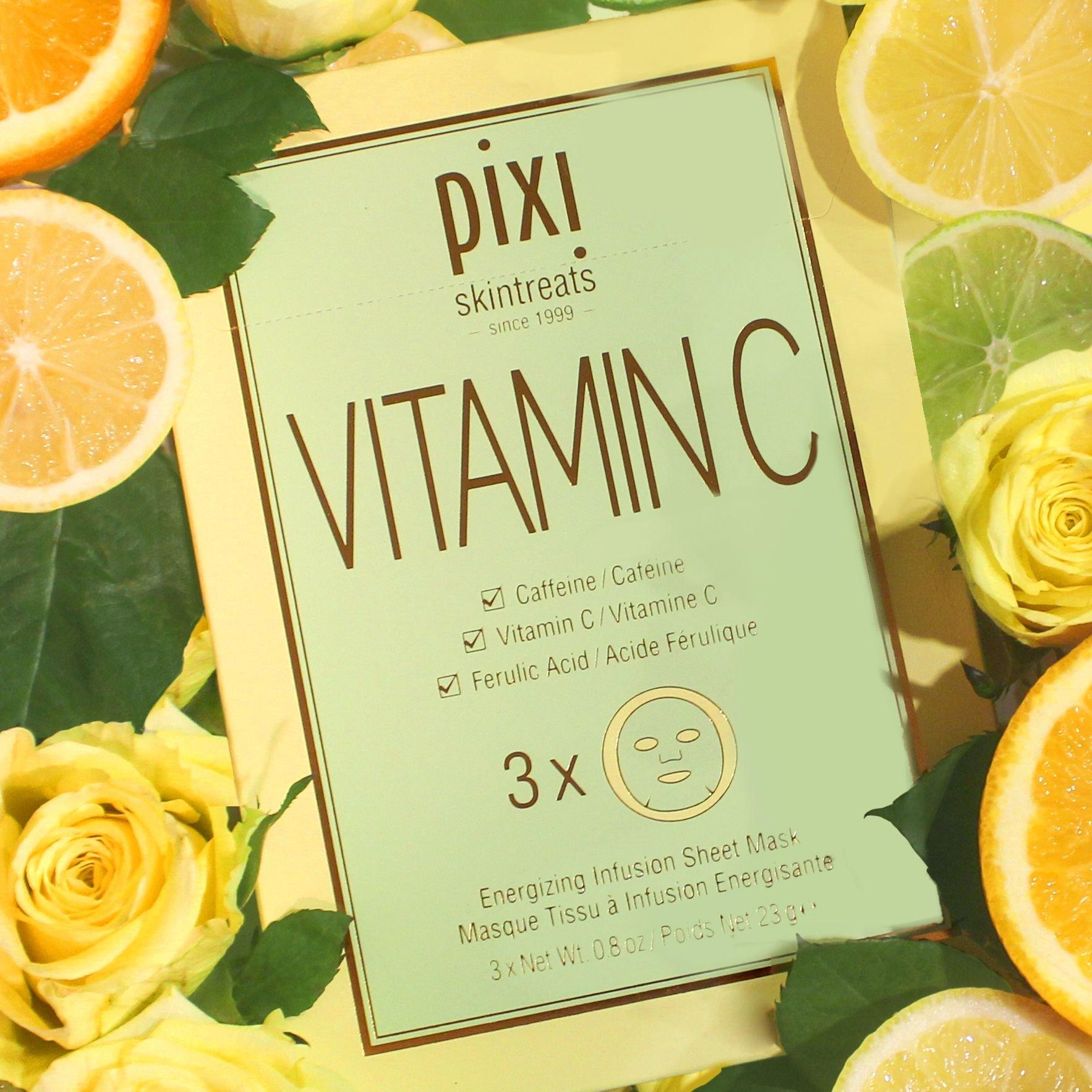 Pixi | Pixi Brightening & Firming Vitamin-C Sheet Face Mask (x3) | Face ...