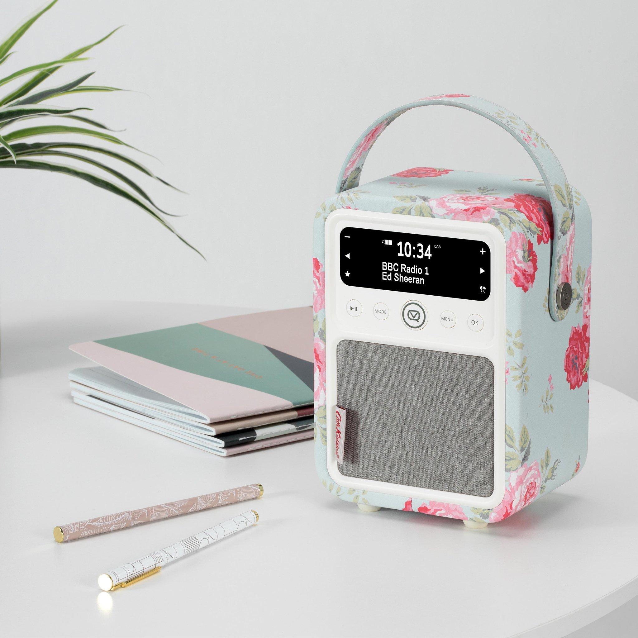 White - View Quest - VQ Monty DAB Radio Cath Kidston Antique Rose - 2
