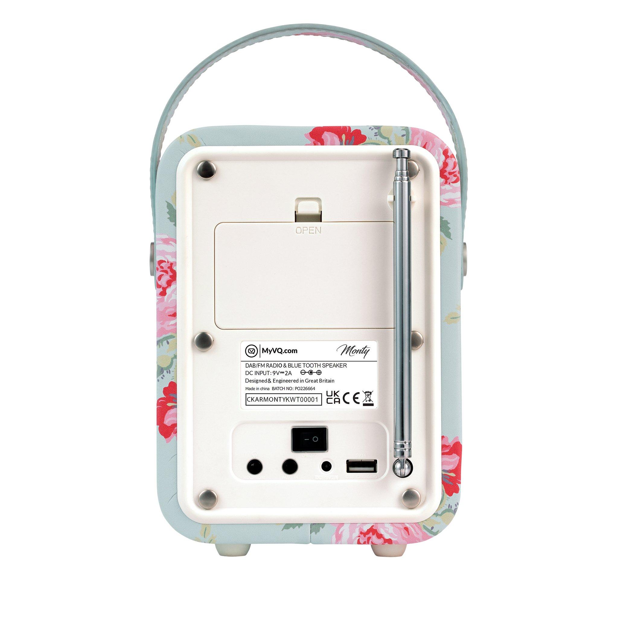 White - View Quest - VQ Monty DAB Radio Cath Kidston Antique Rose - 5