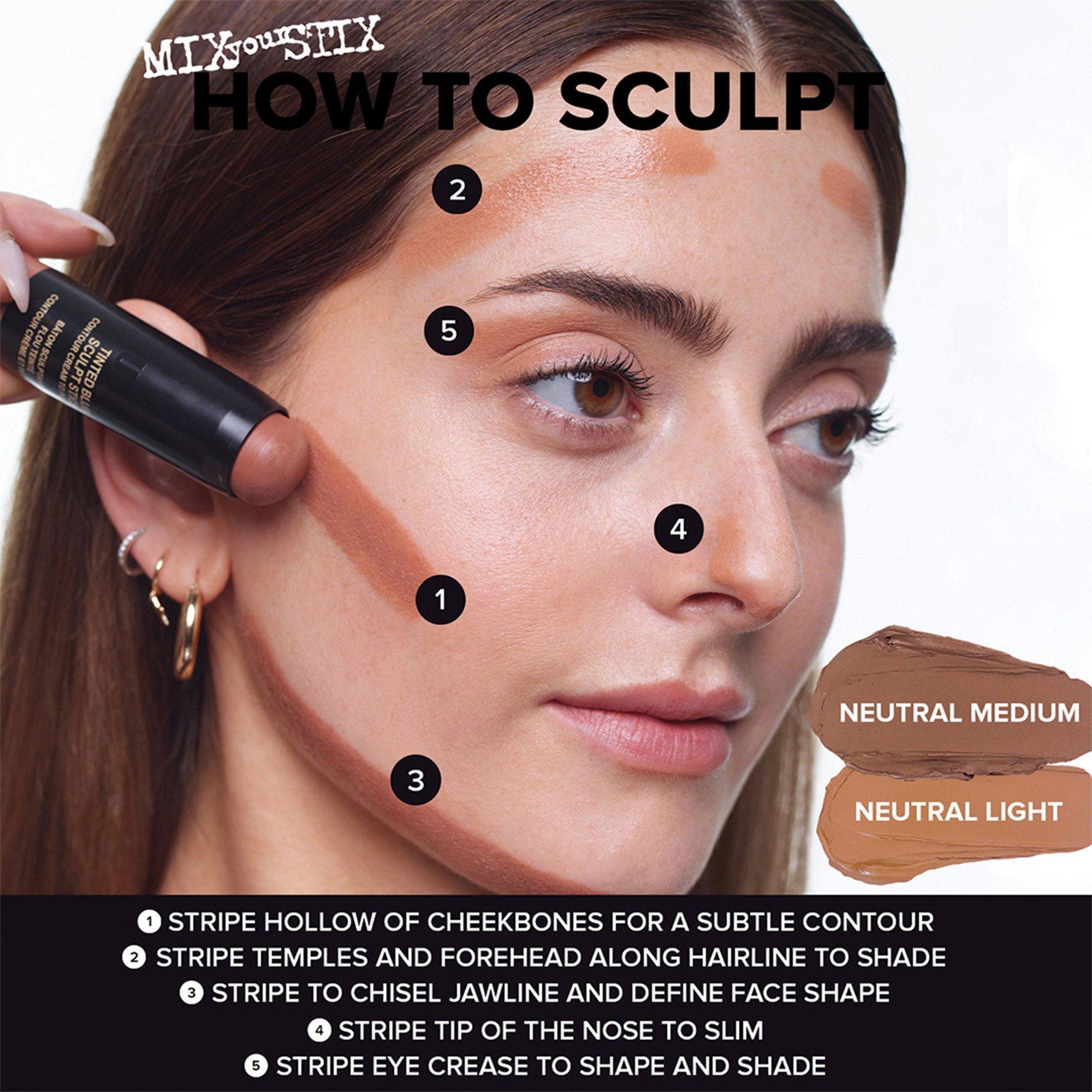 NUDE NEUTLIGHT - Nudestix - Tinted Blur Sculpting Stick - 7