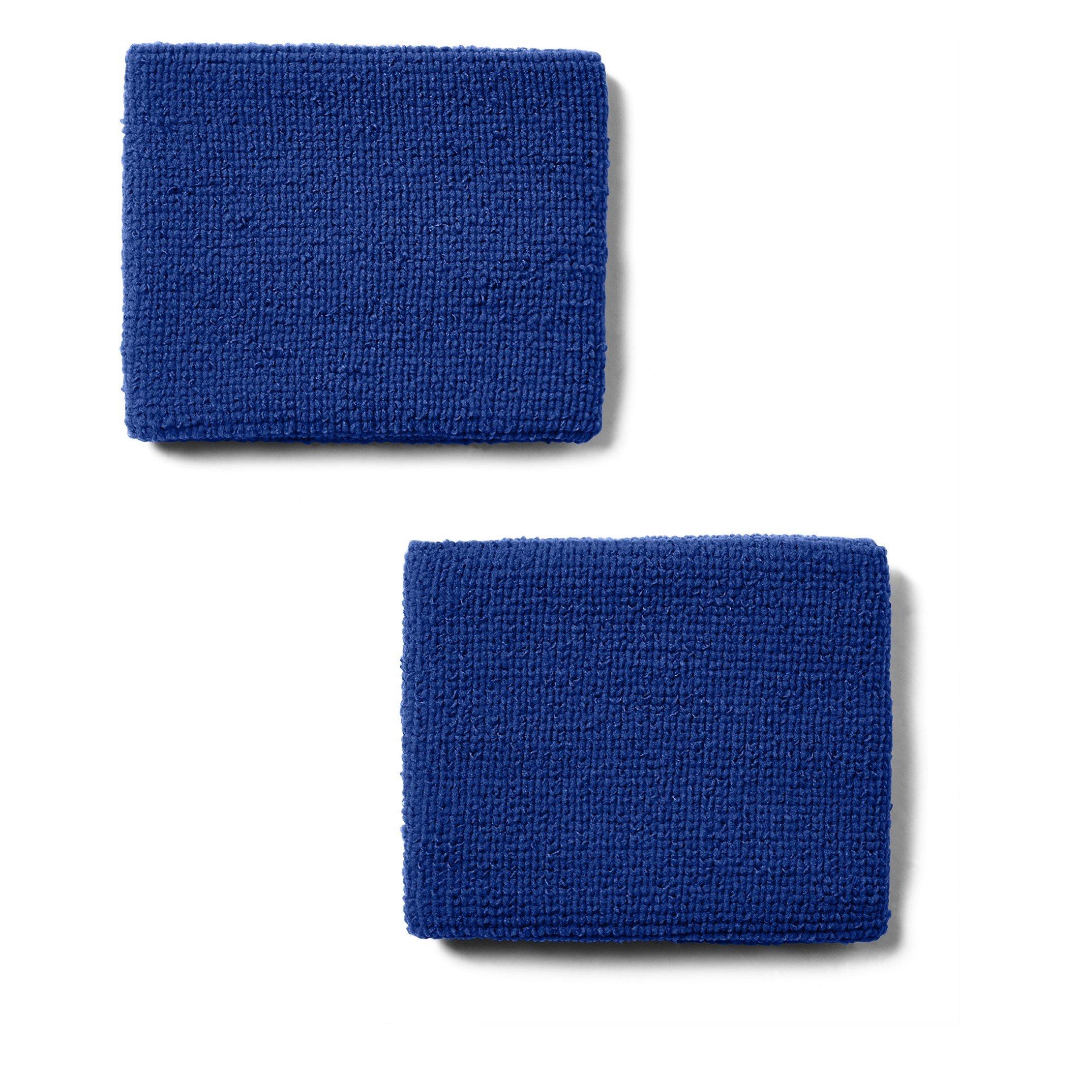 Blauw - Under Armour - UA 3 Performance Wristband - 2-Pack Men's - 2