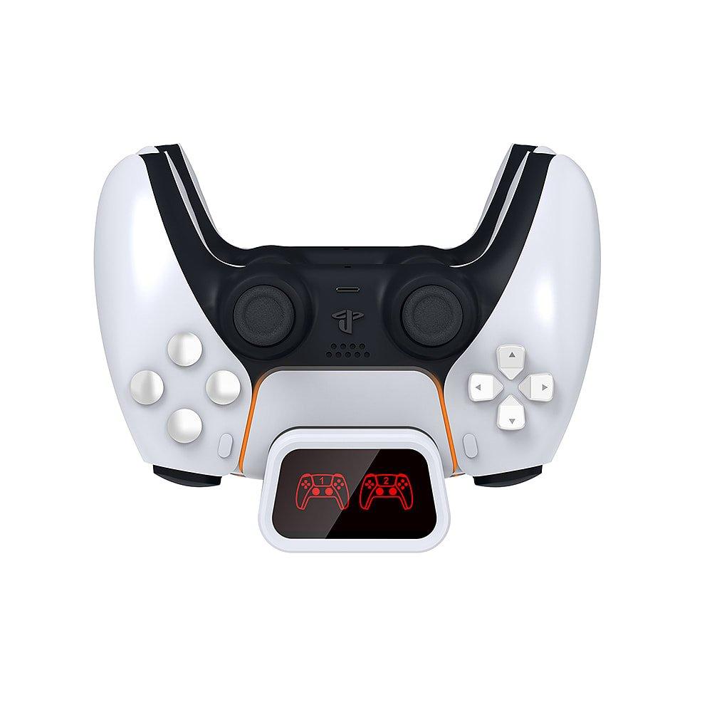 Black - GAMEware - PS5 Fast Charge Twin Charging Dock - 3