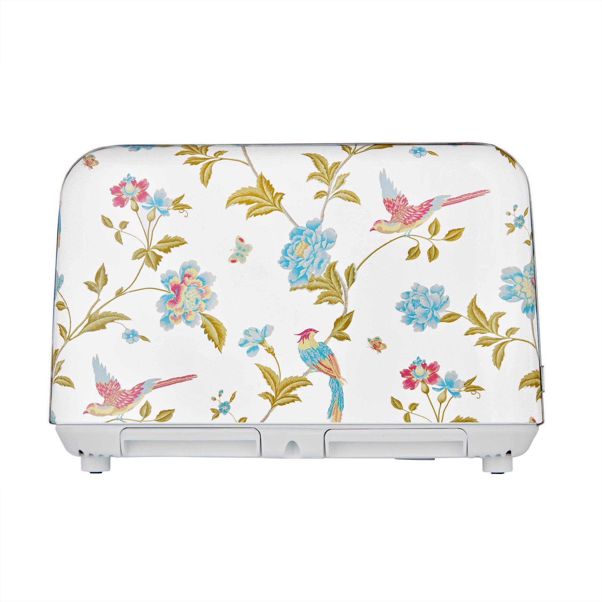 White - View Quest - Laura Ashley 4 Slice Toaster Elveden White Silver - 3