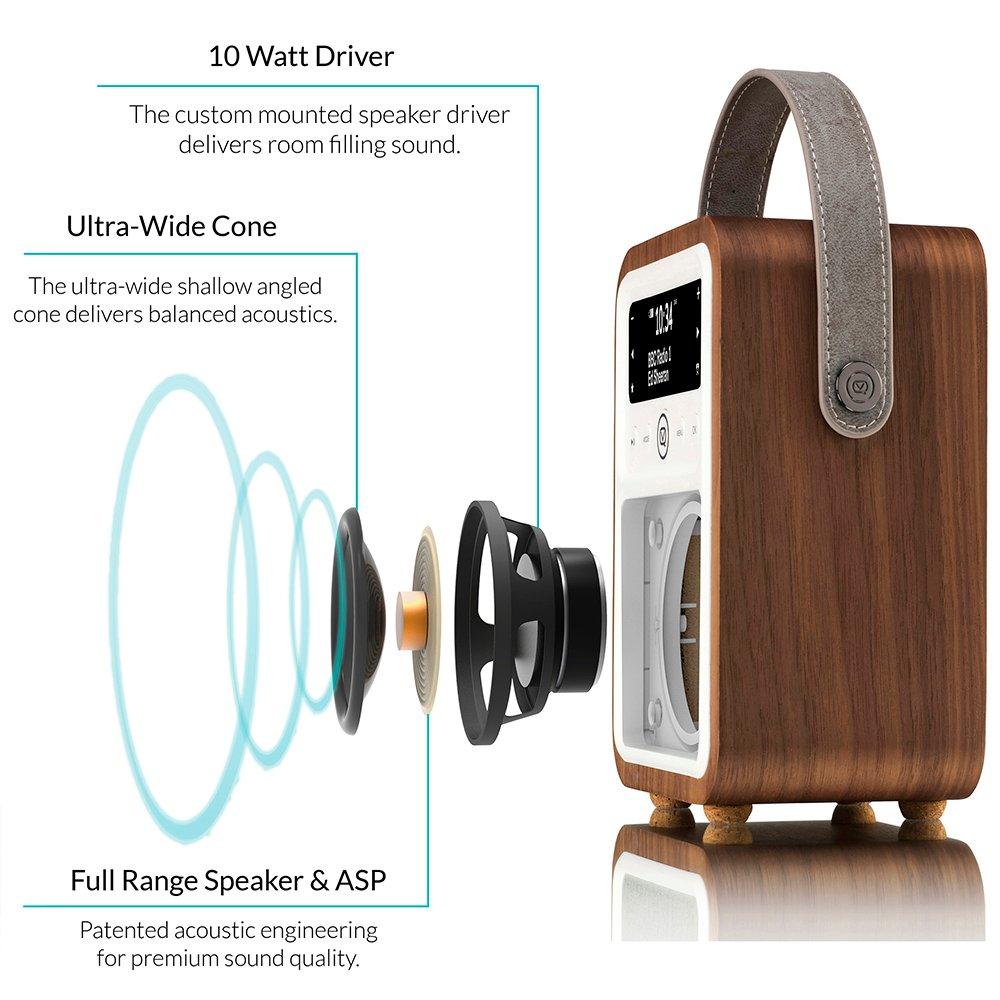Walnut - View Quest - Monty DAB Radio Walnut - 8