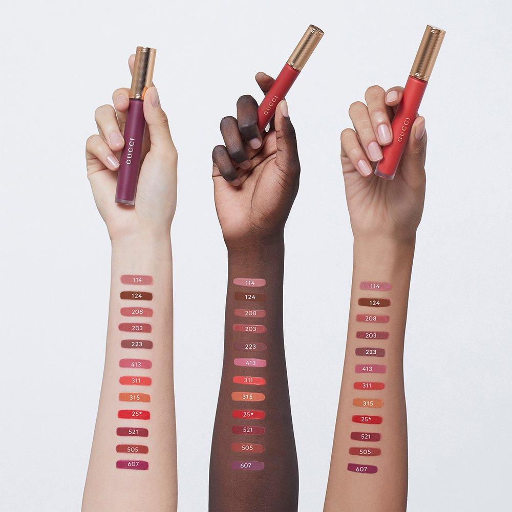 25 Goldie Red - Gucci - Rouge a Levres Liquide Matte Soft Liquid Lipstick - 3