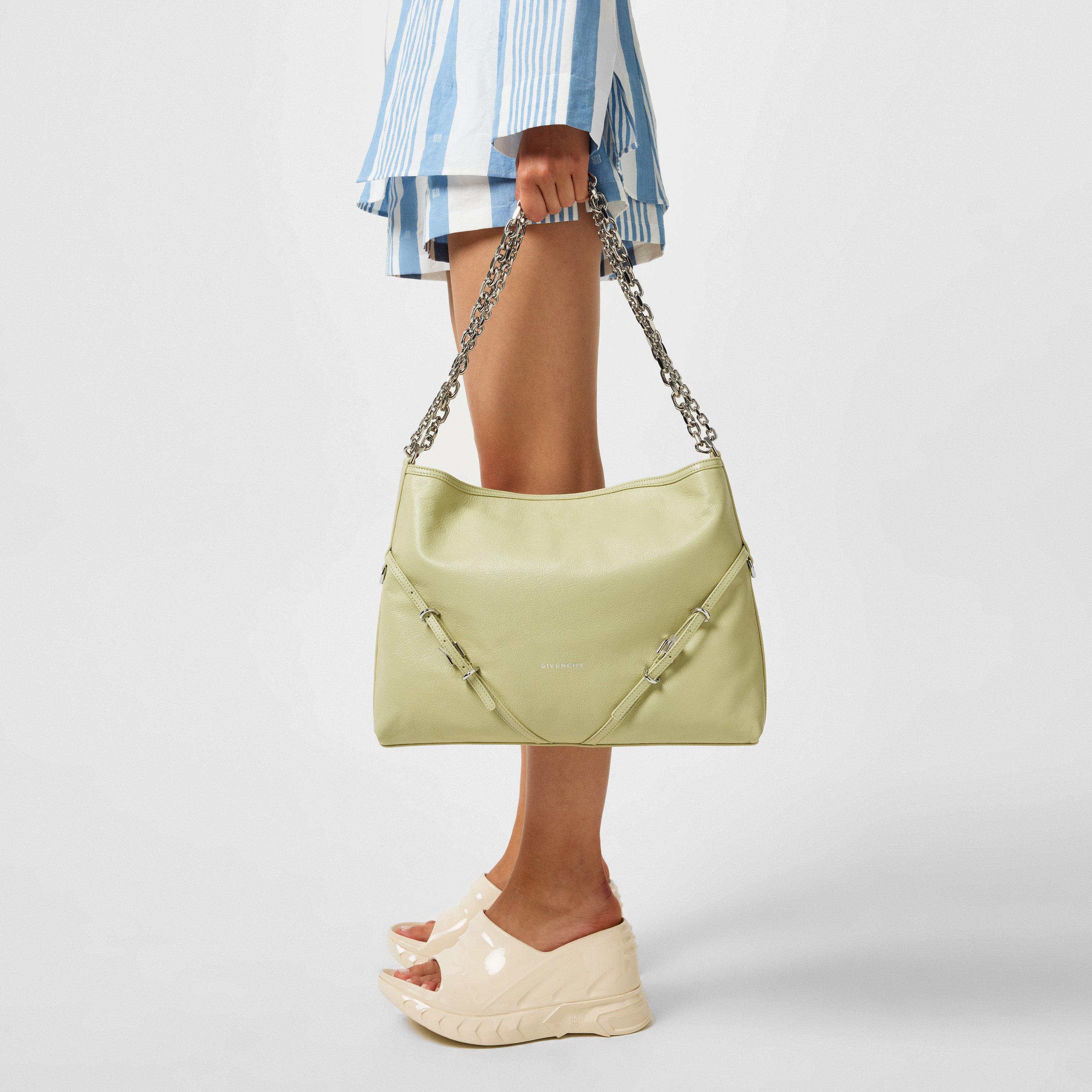 Almond Green - GIVENCHY - Medium Voyou Chain Shoulder Bag - 2