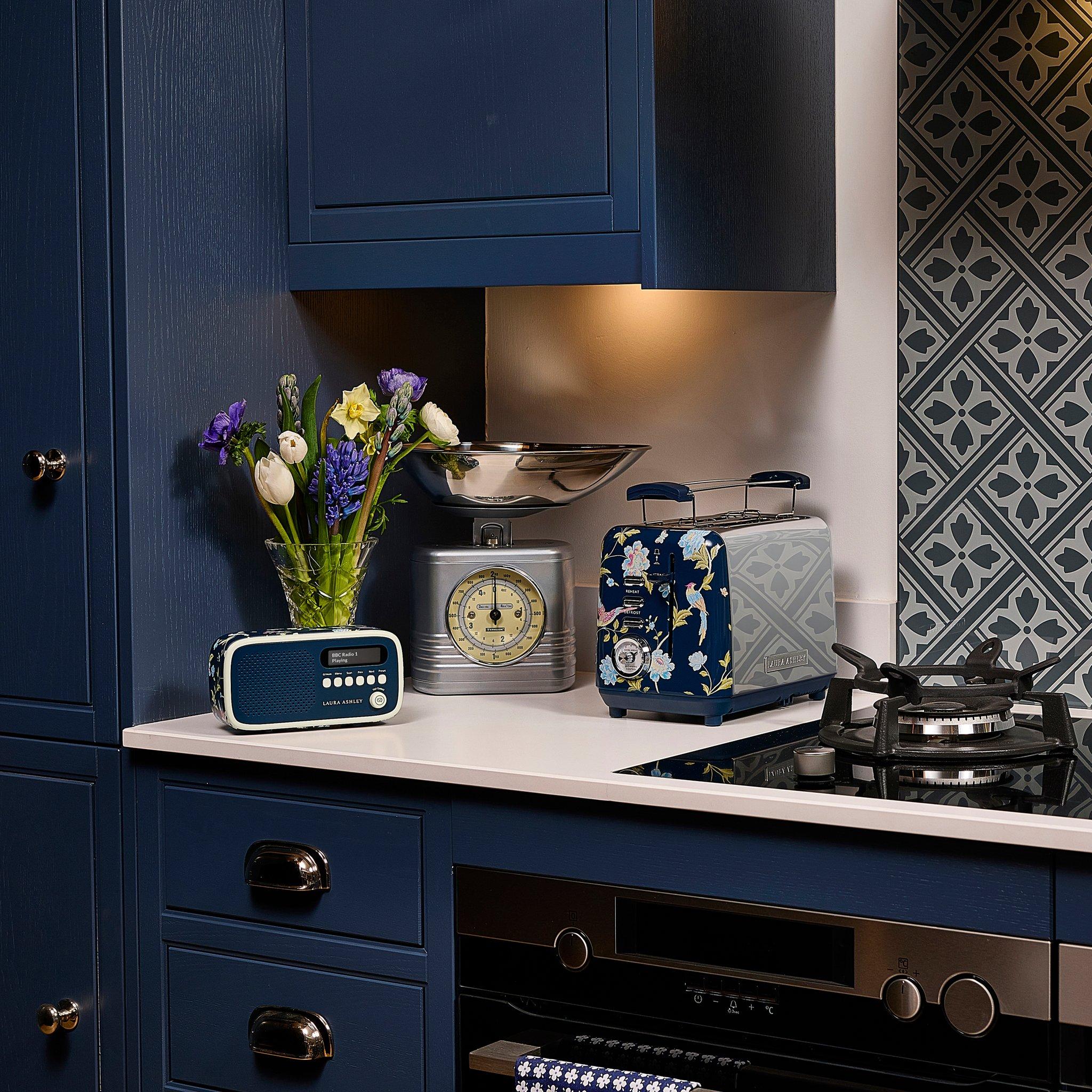 Blue - View Quest - Laura Ashley 2 Slice Toaster Elveden Blue Silver - 3