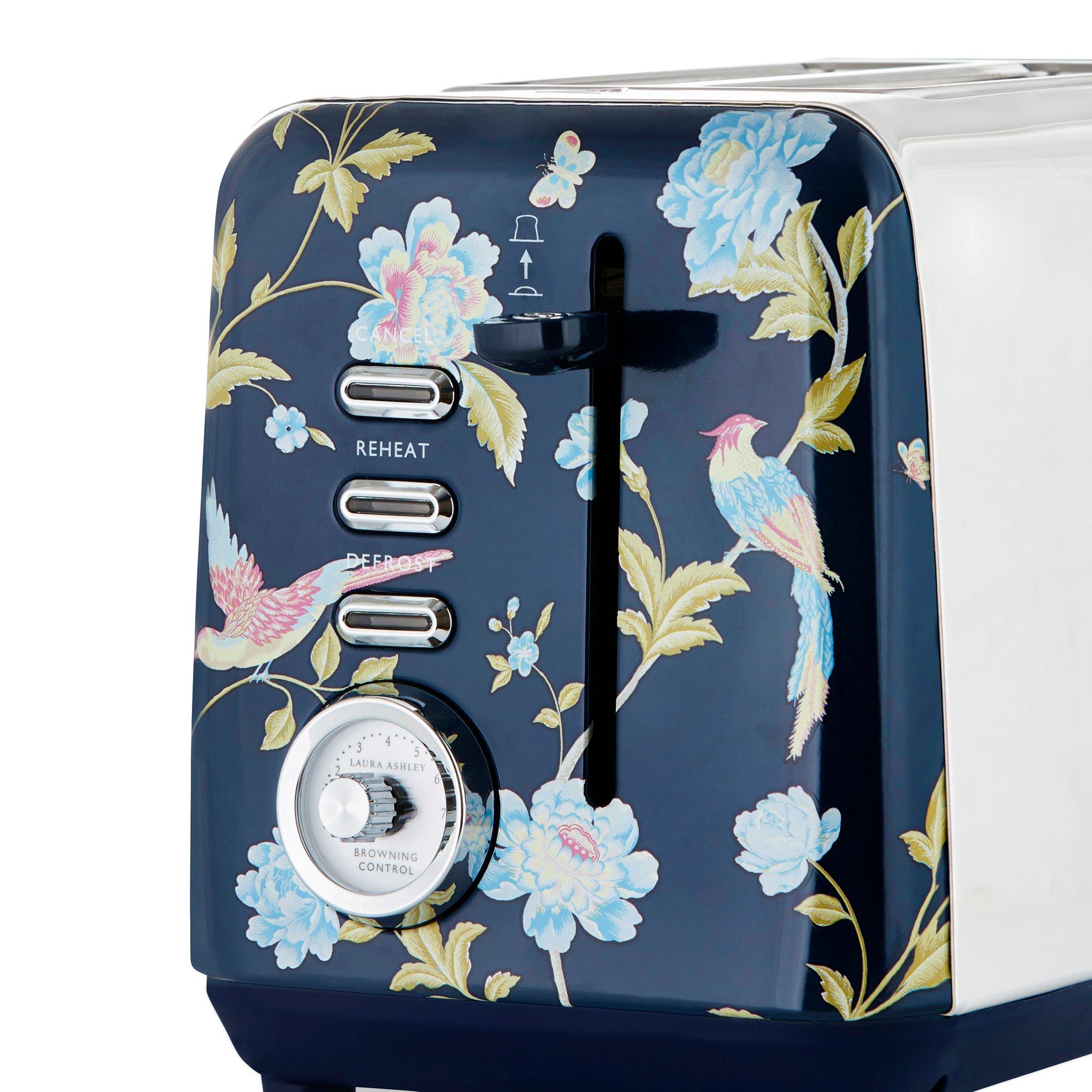 Blue - View Quest - Laura Ashley 2 Slice Toaster Elveden Blue Silver - 4