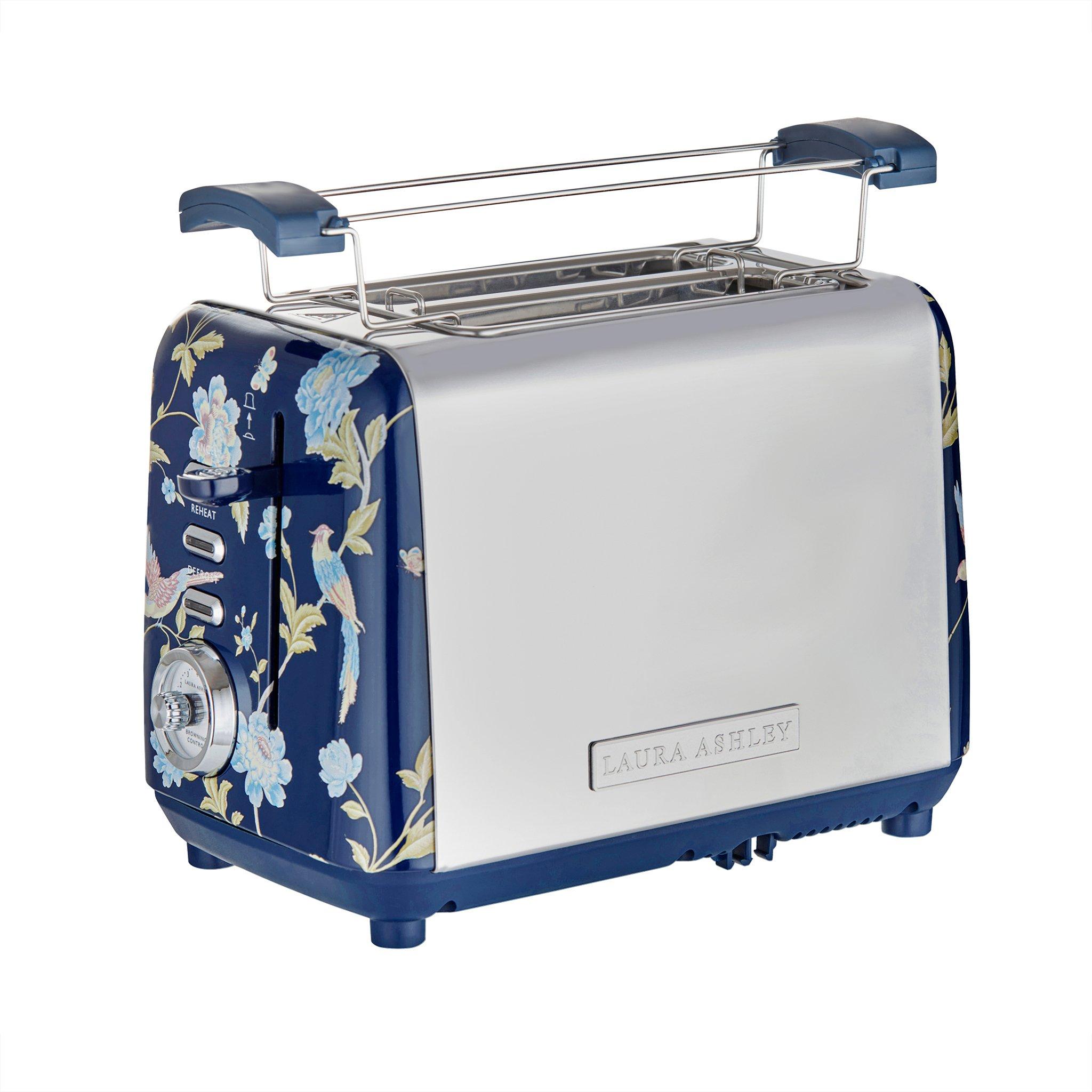Blue - View Quest - Laura Ashley 2 Slice Toaster Elveden Blue Silver - 6