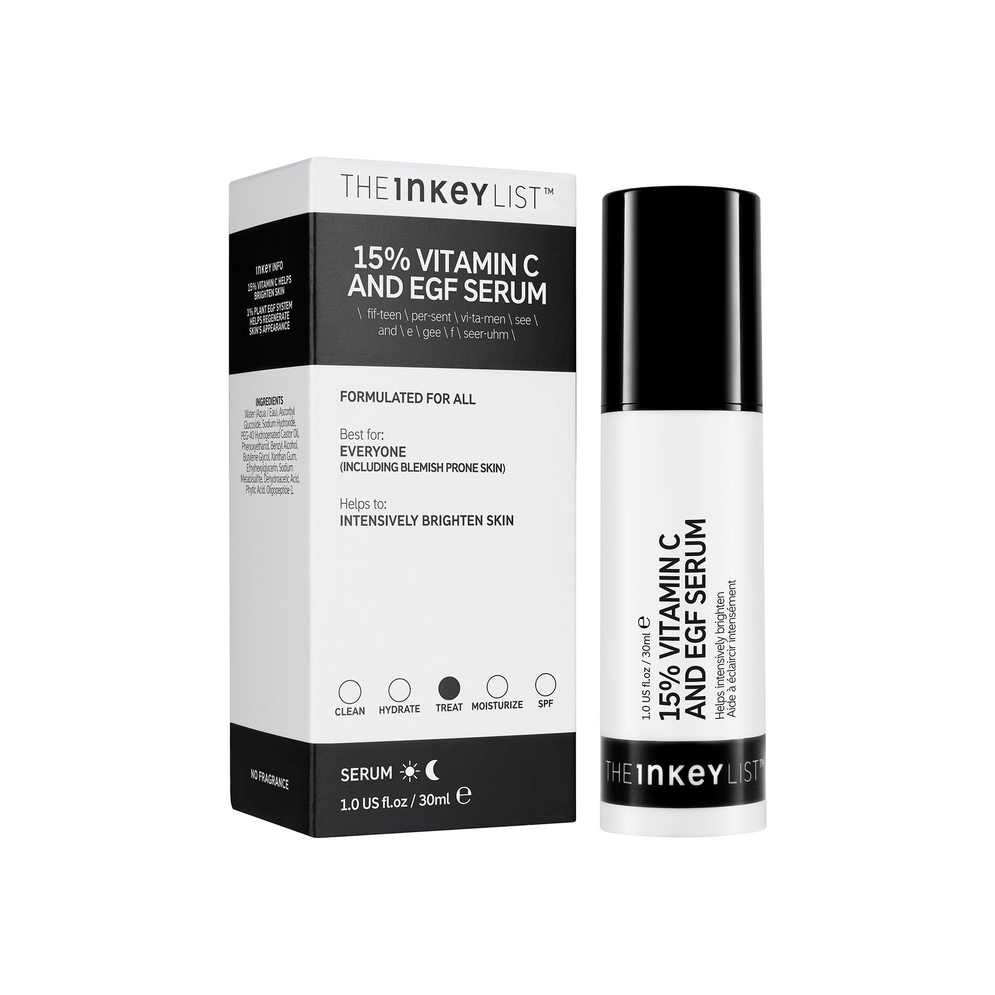 Clear - The Inkey List - Vitamin C and EGF Face Serum - 2