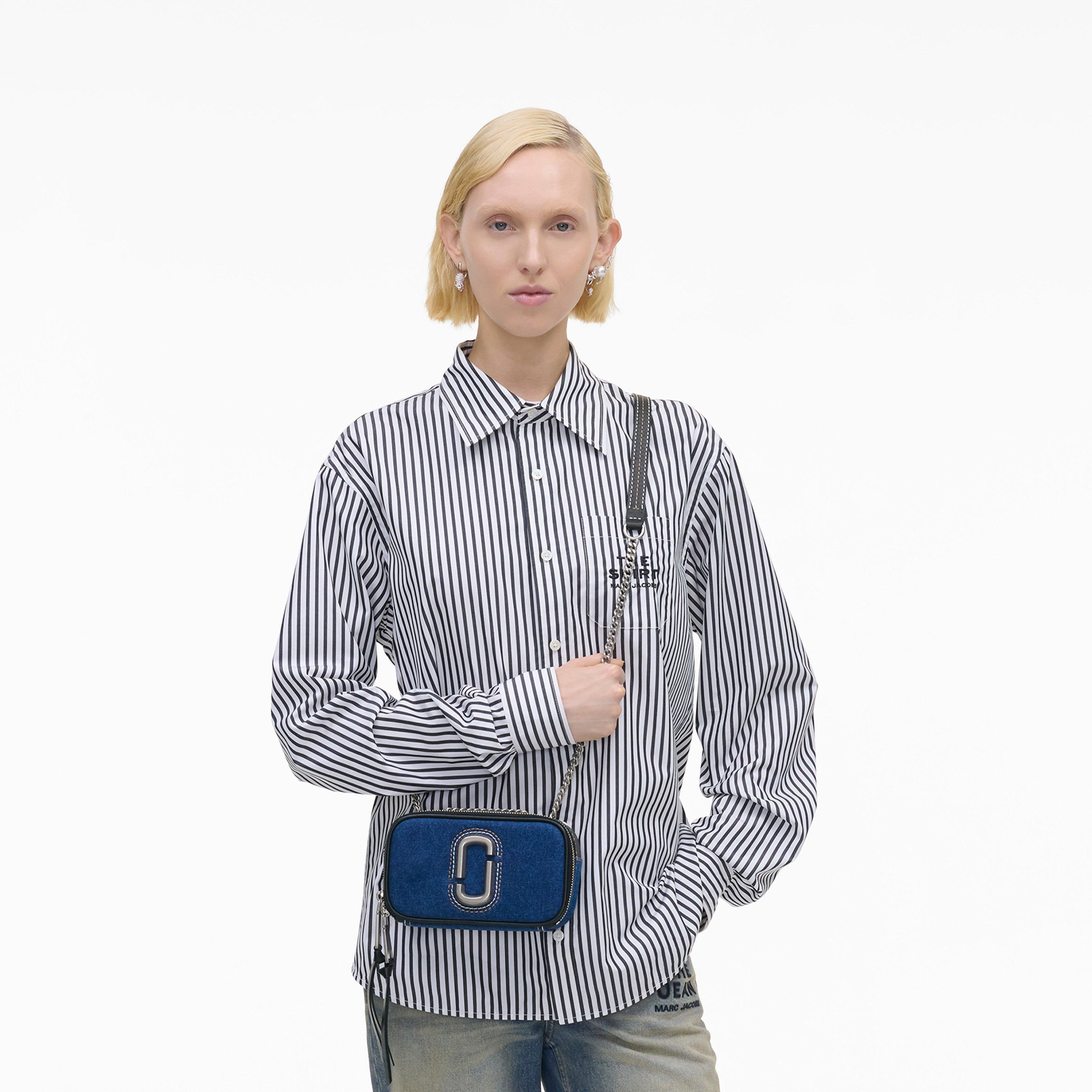 Dark Wash - Marc Jacobs - Women's Denim Snapshot Camera Bag - 2