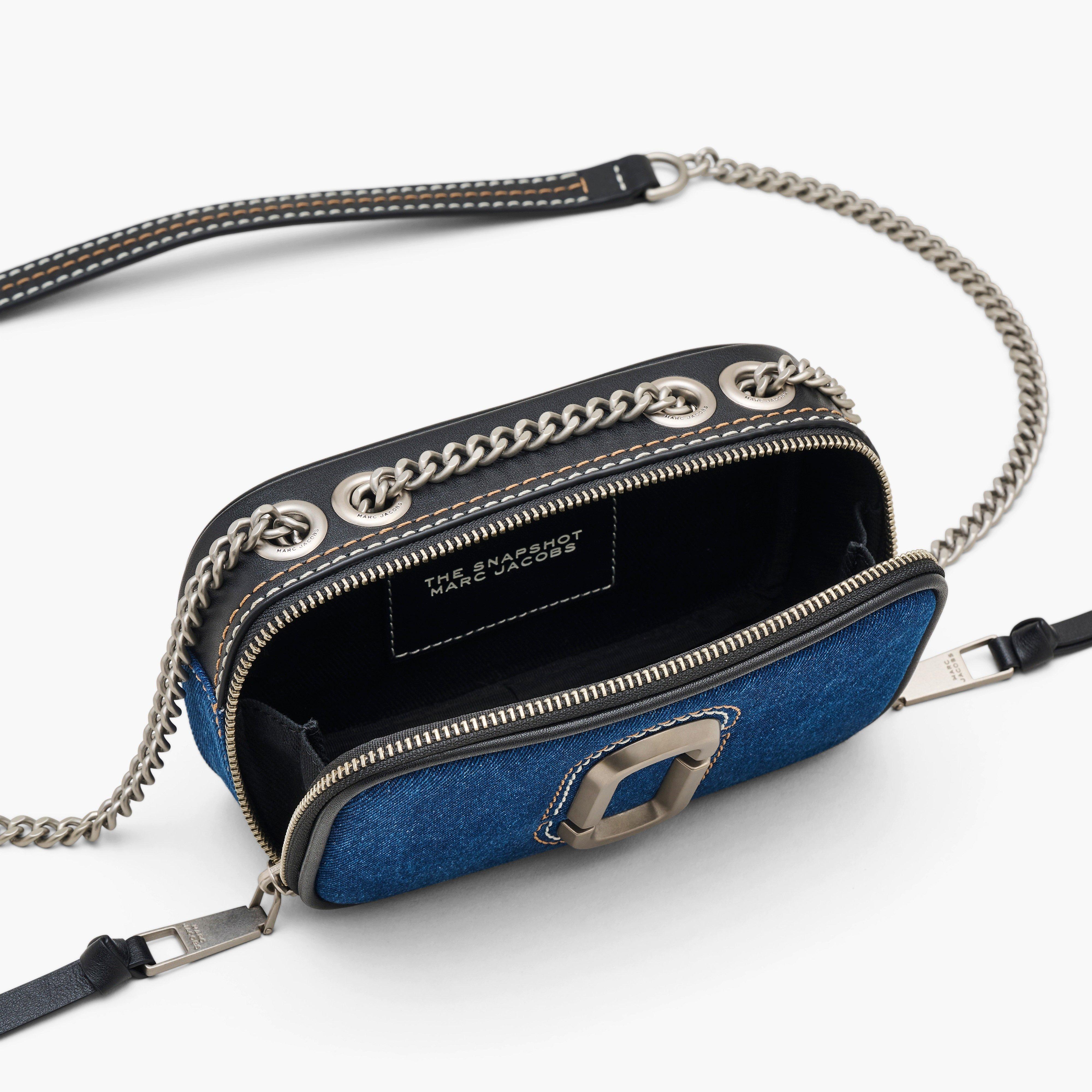 Dark Wash - Marc Jacobs - Women's Denim Snapshot Camera Bag - 6