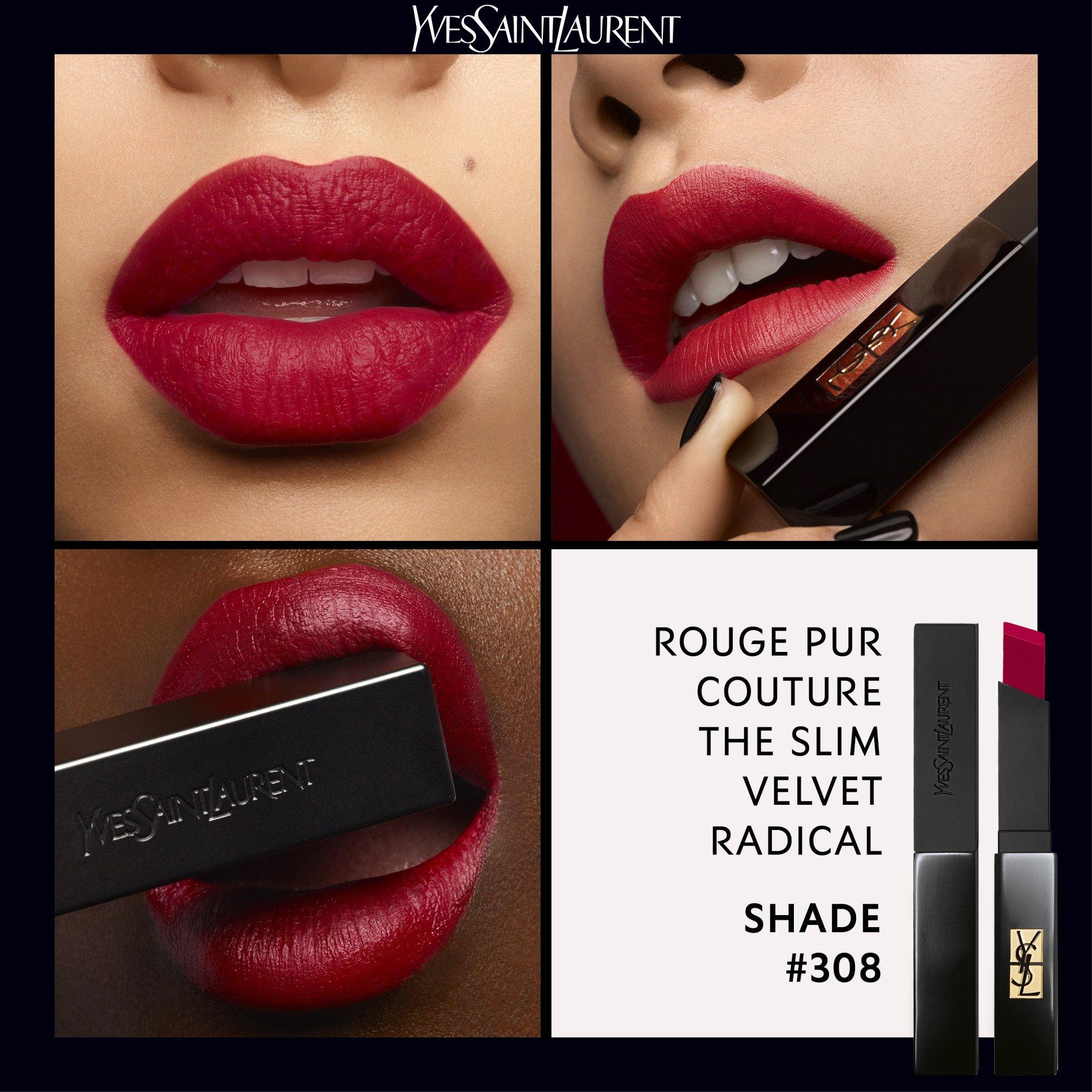 Red Expos - Yves Saint Laurent - Rouge Pur Couture The Slim Velvet Radical Lipstick - 2
