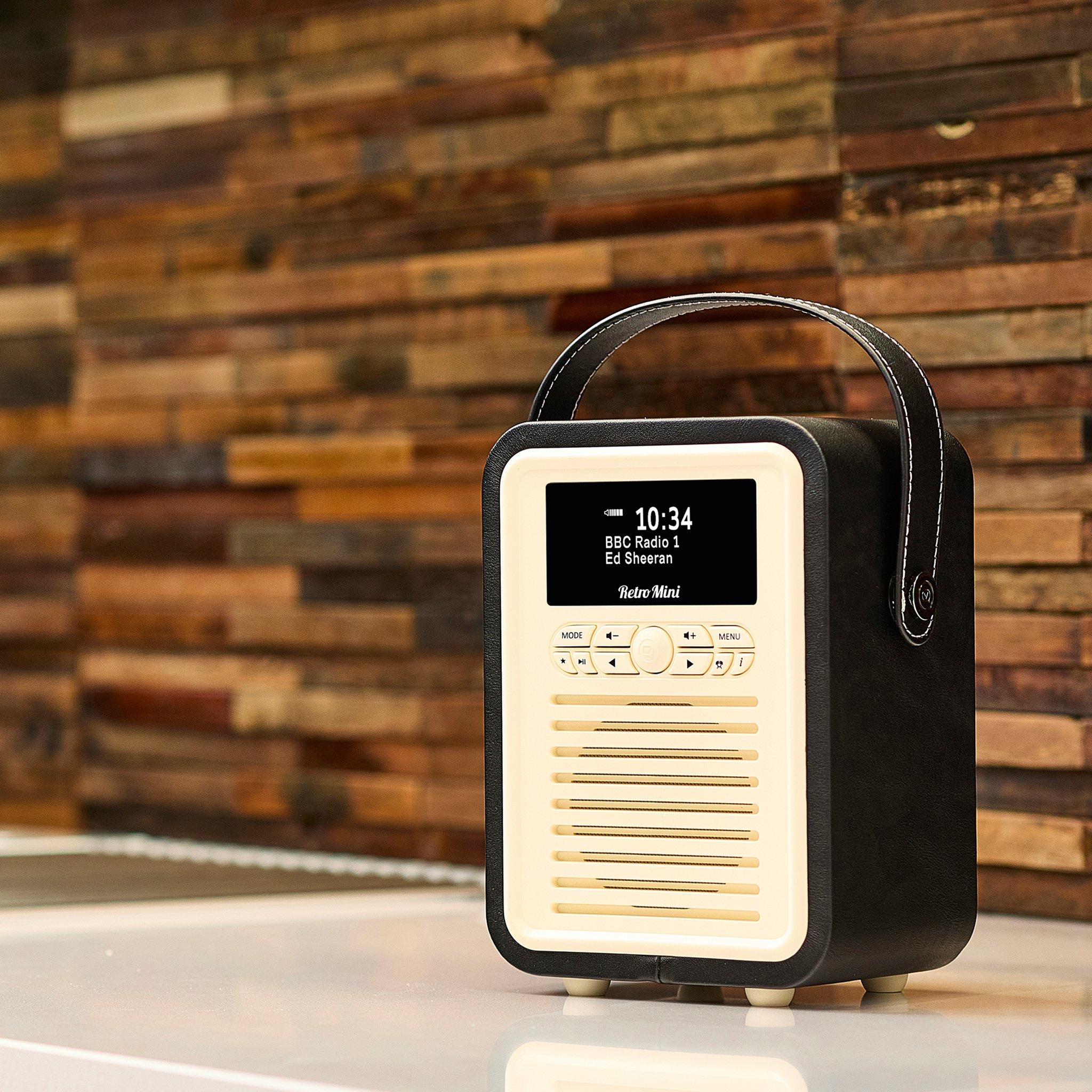 Black - View Quest - Retro Mini DAB Radio Black - 3