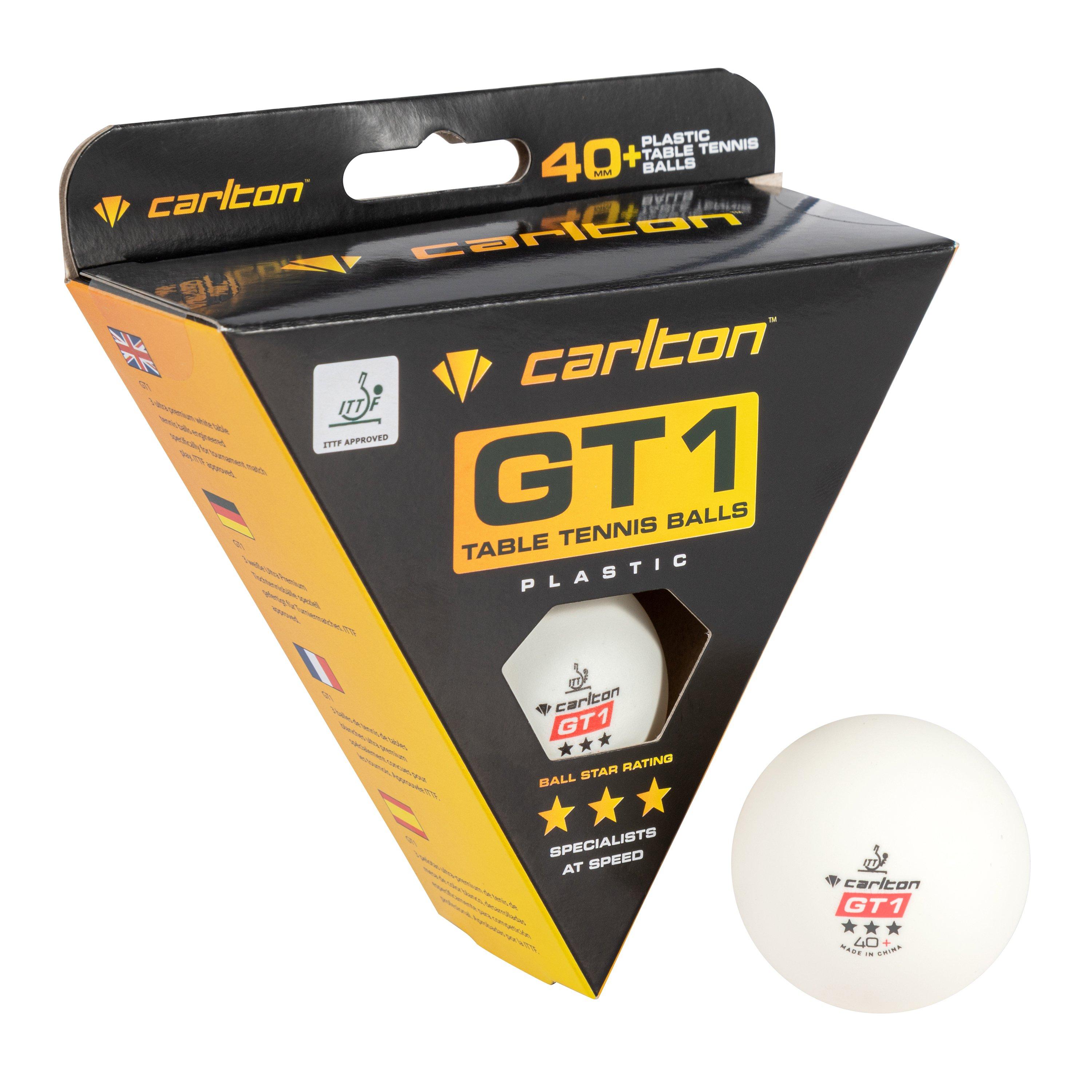 GT1  3pk Table Tennis Balls Adults