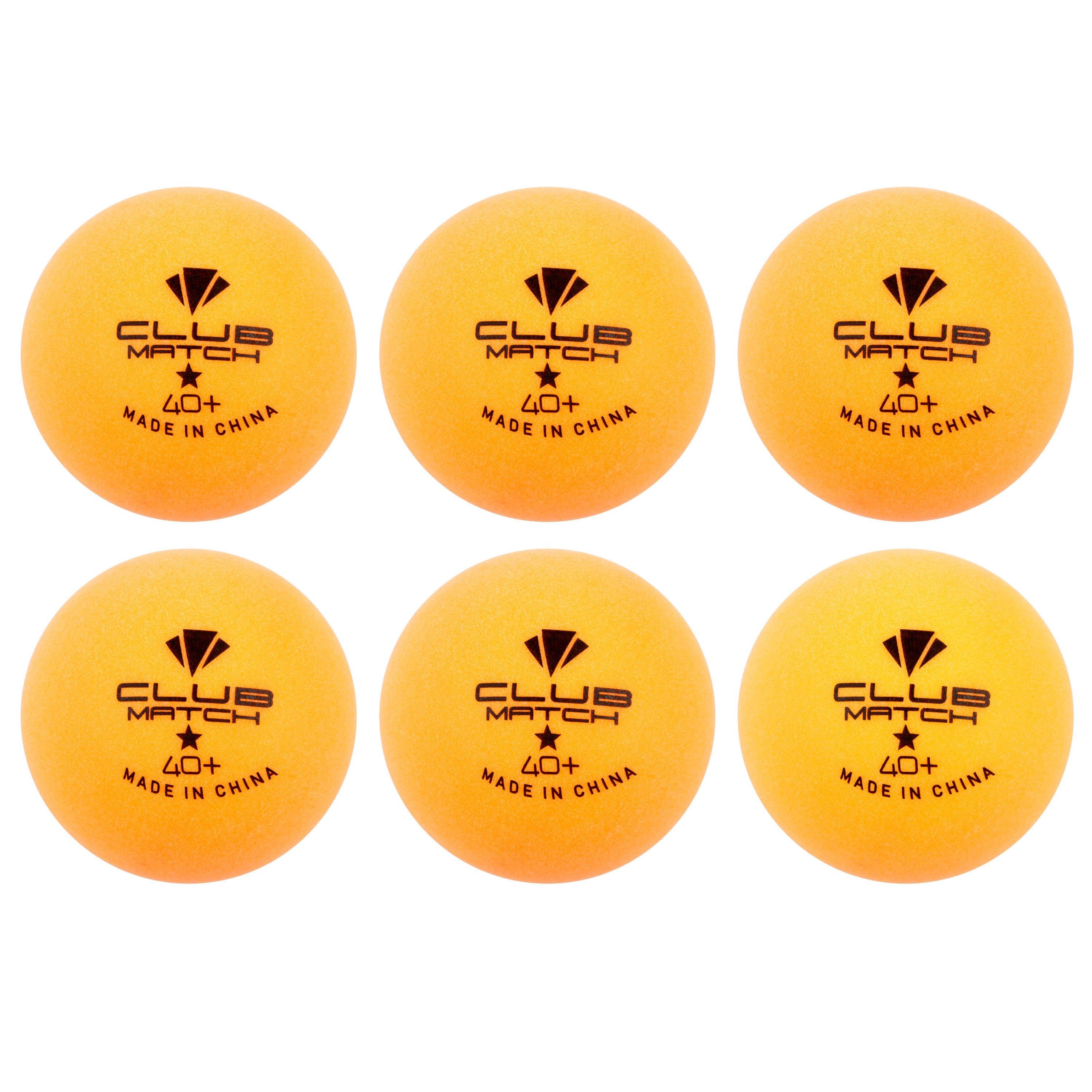 Orange - Carlton - Club Table Tennis Balls 6 Pack Adults - 2