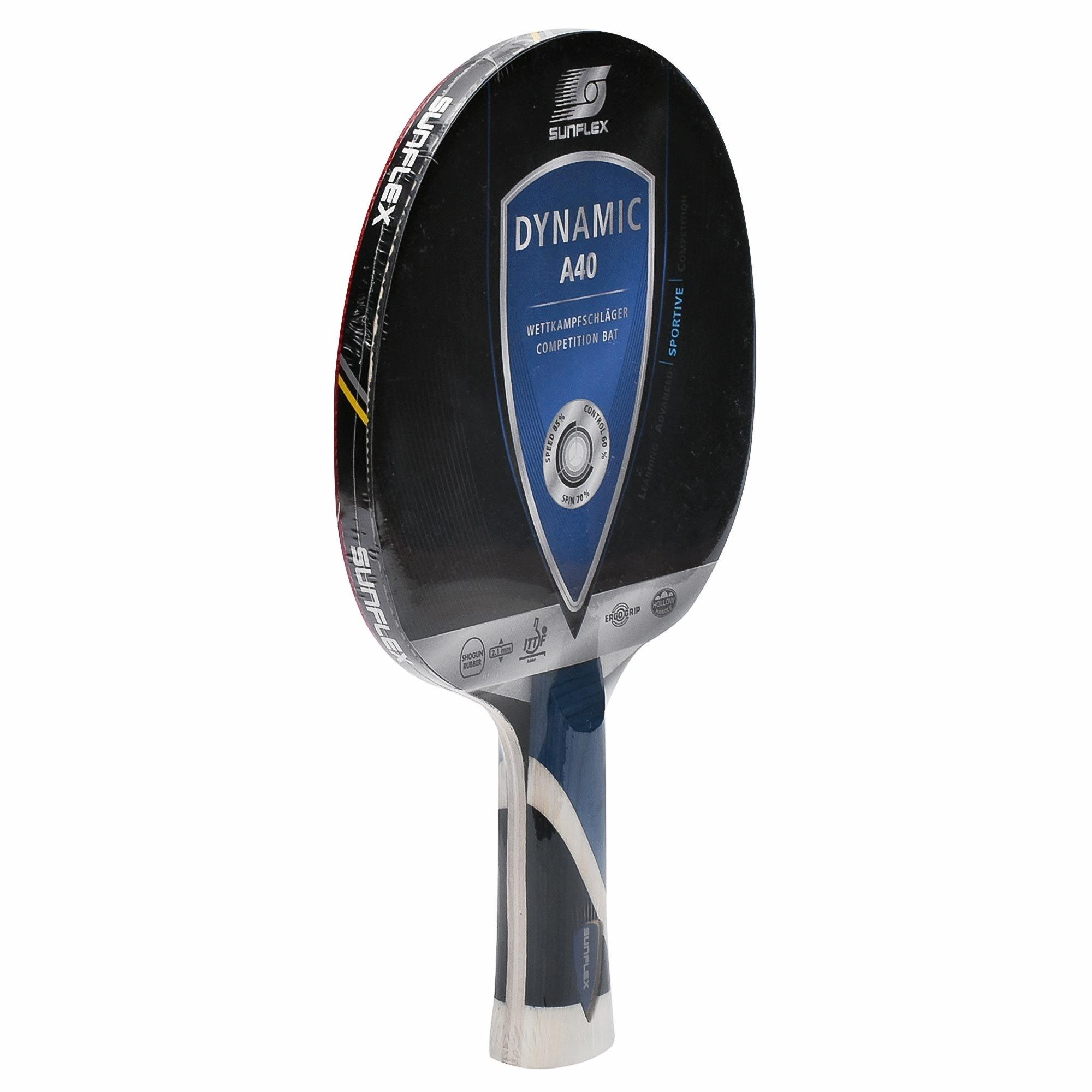 - - Sunflex - Dynamic A40 Table Tennis Bat - 2