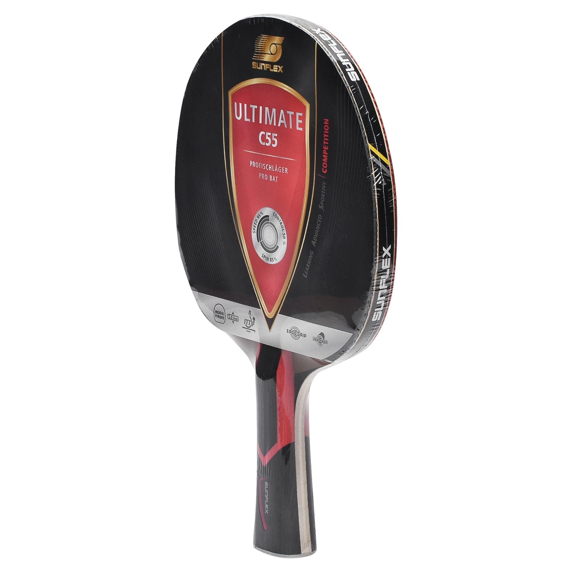 - - Sunflex - Ultimate C55 Table Tennis Bat - 3