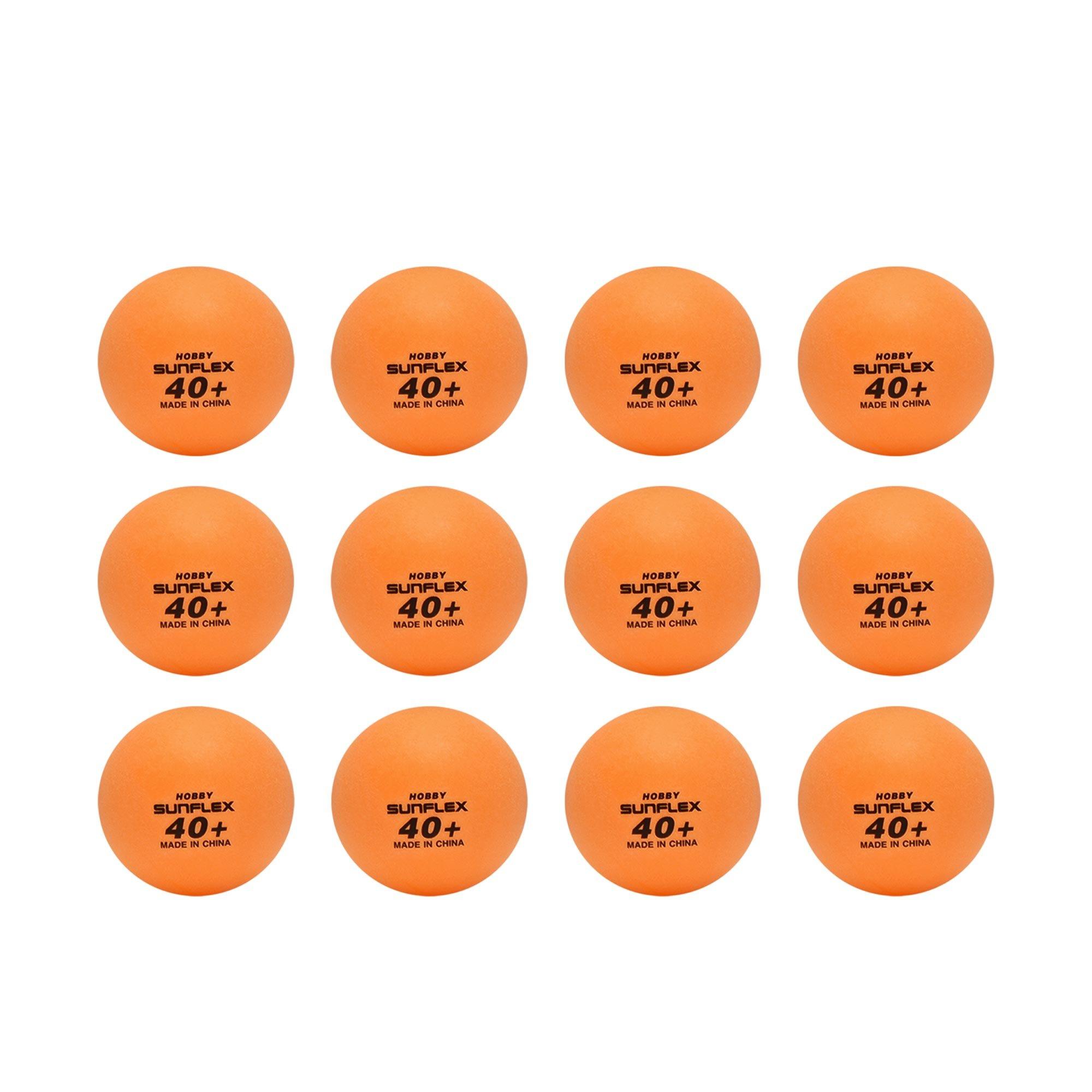 Sunflex Hobby Table Tennis Balls 12 Pack Table Tennis Balls